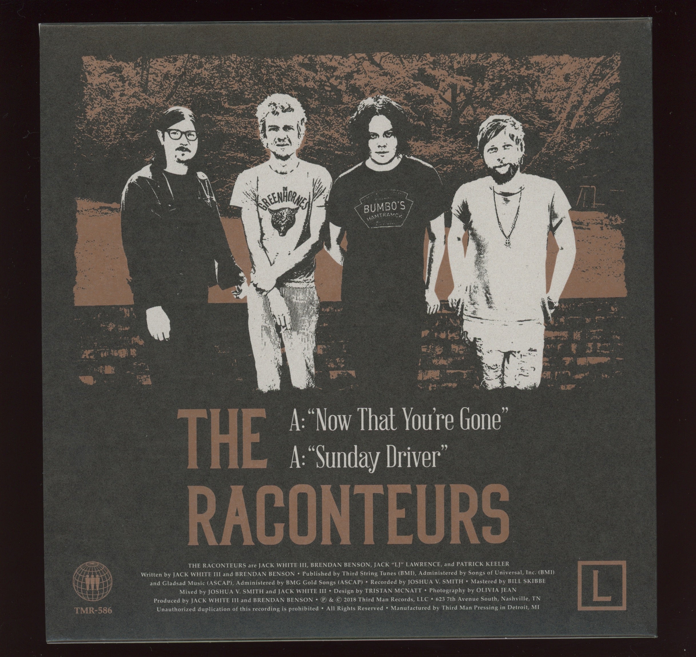 The Raconteurs - Now That You're Gone on Third Man Ltd Mixed Metal Color With Picture Sleeve