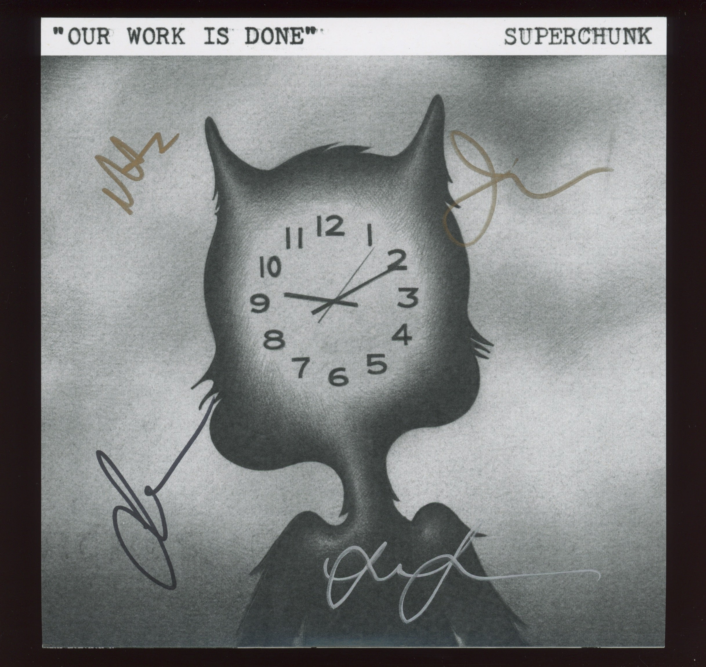 Superchunk - Our Work Is Done b/w Total Eclipse on Merge Ltd Numbered Mint Green Marble Signed