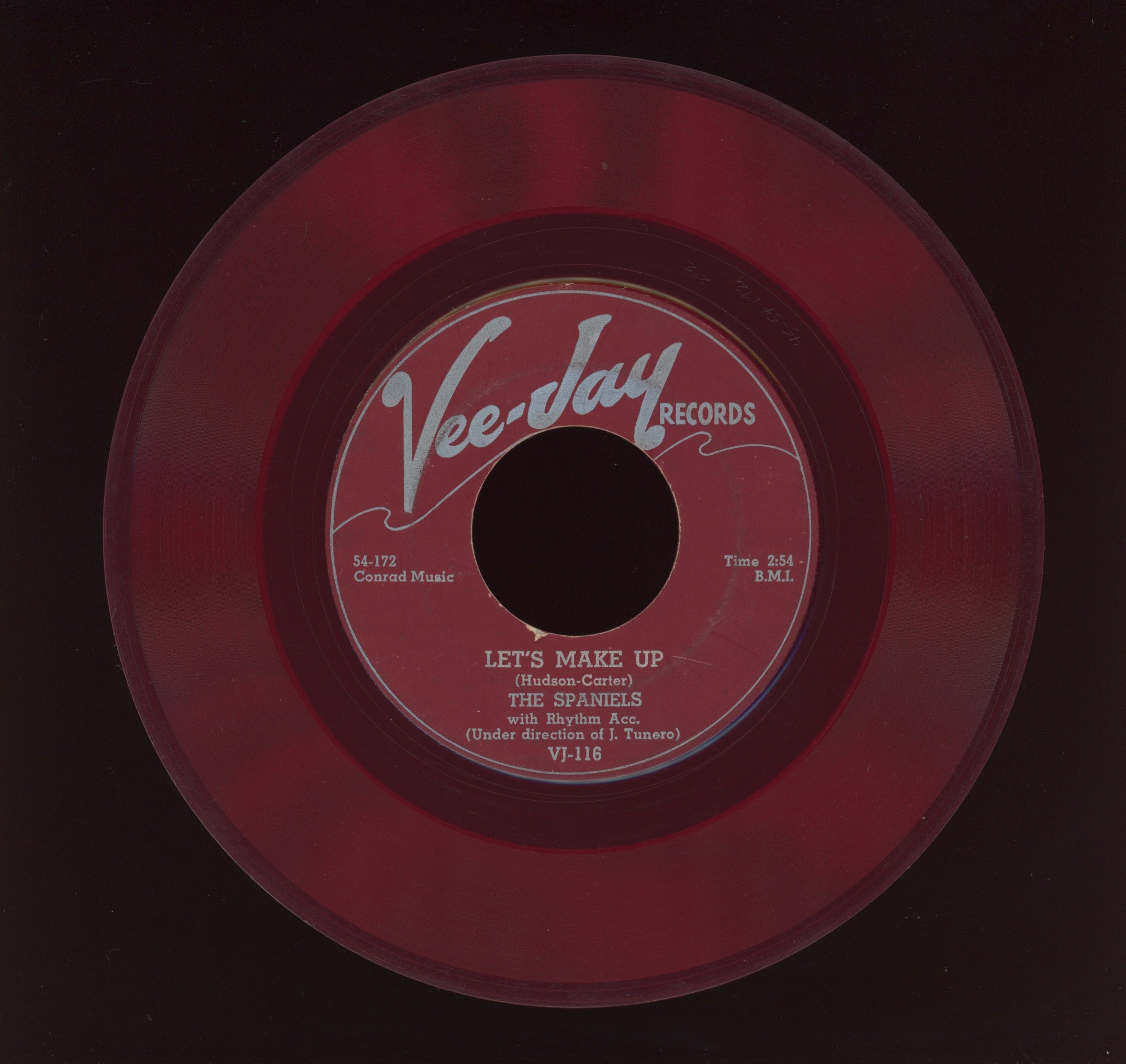 The Spaniels - Let's Make Up on Vee Jay Rare Red Vinyl