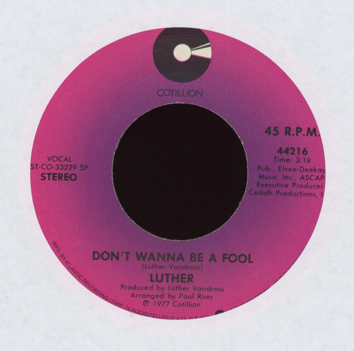 Luther - Don't Wanna Be A Fool on Cotillion