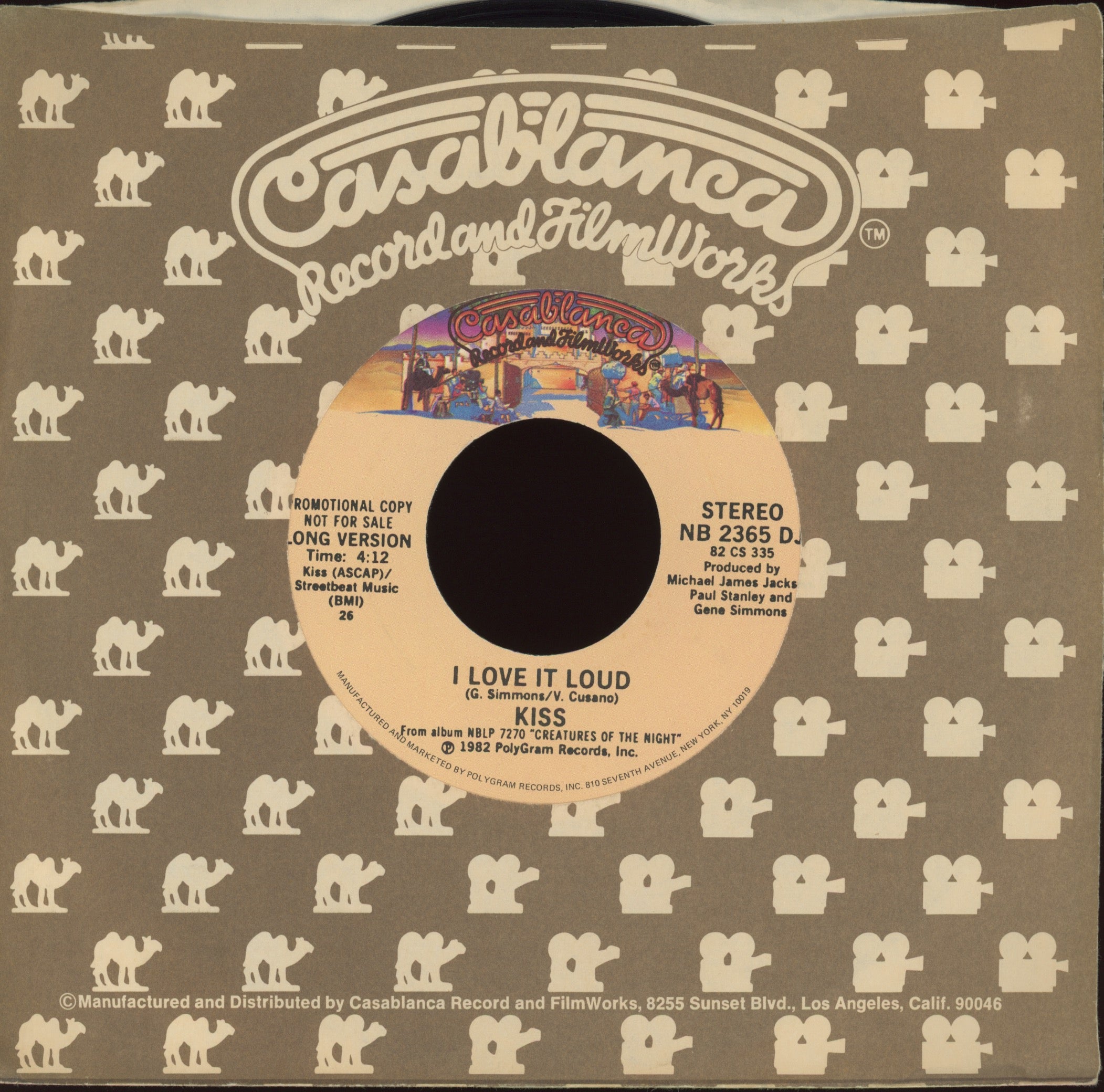 Kiss - I Love It Loud on Casablanca Promo