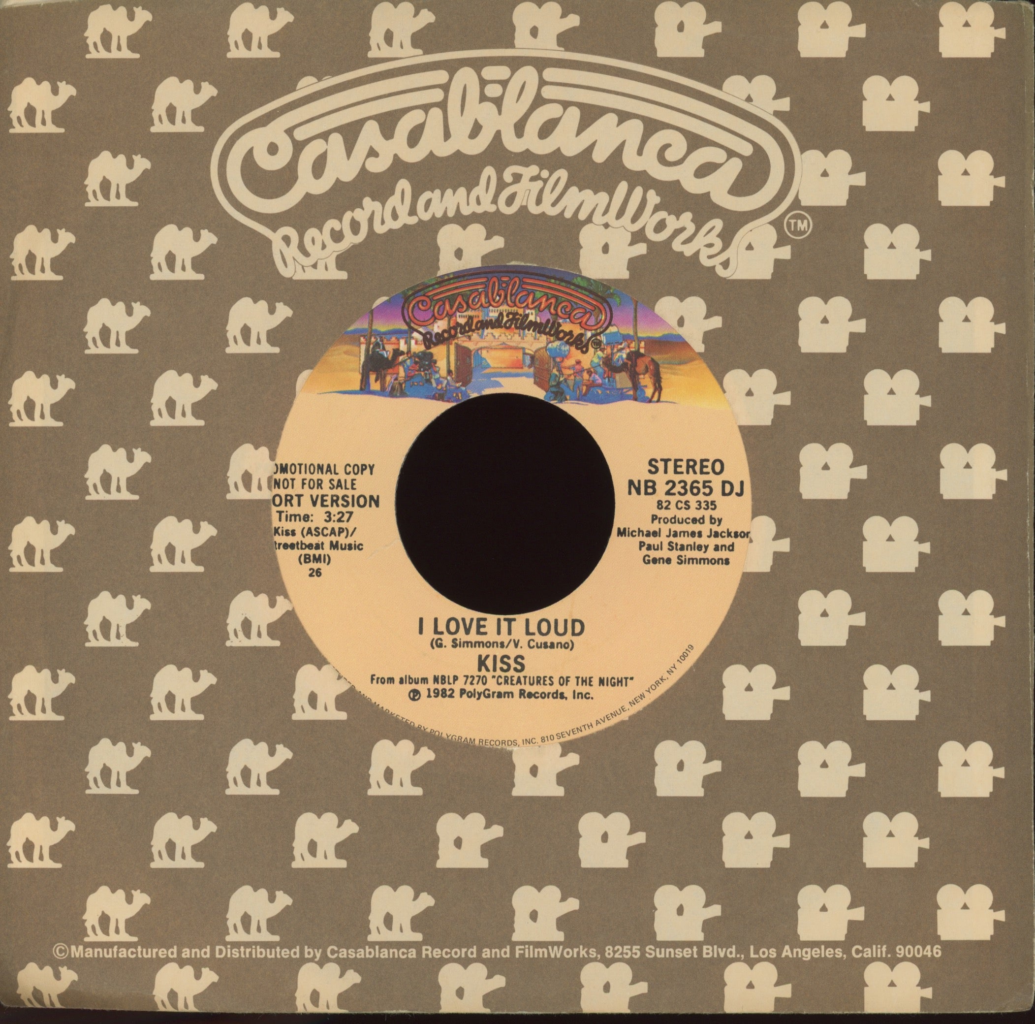 Kiss - I Love It Loud on Casablanca Promo