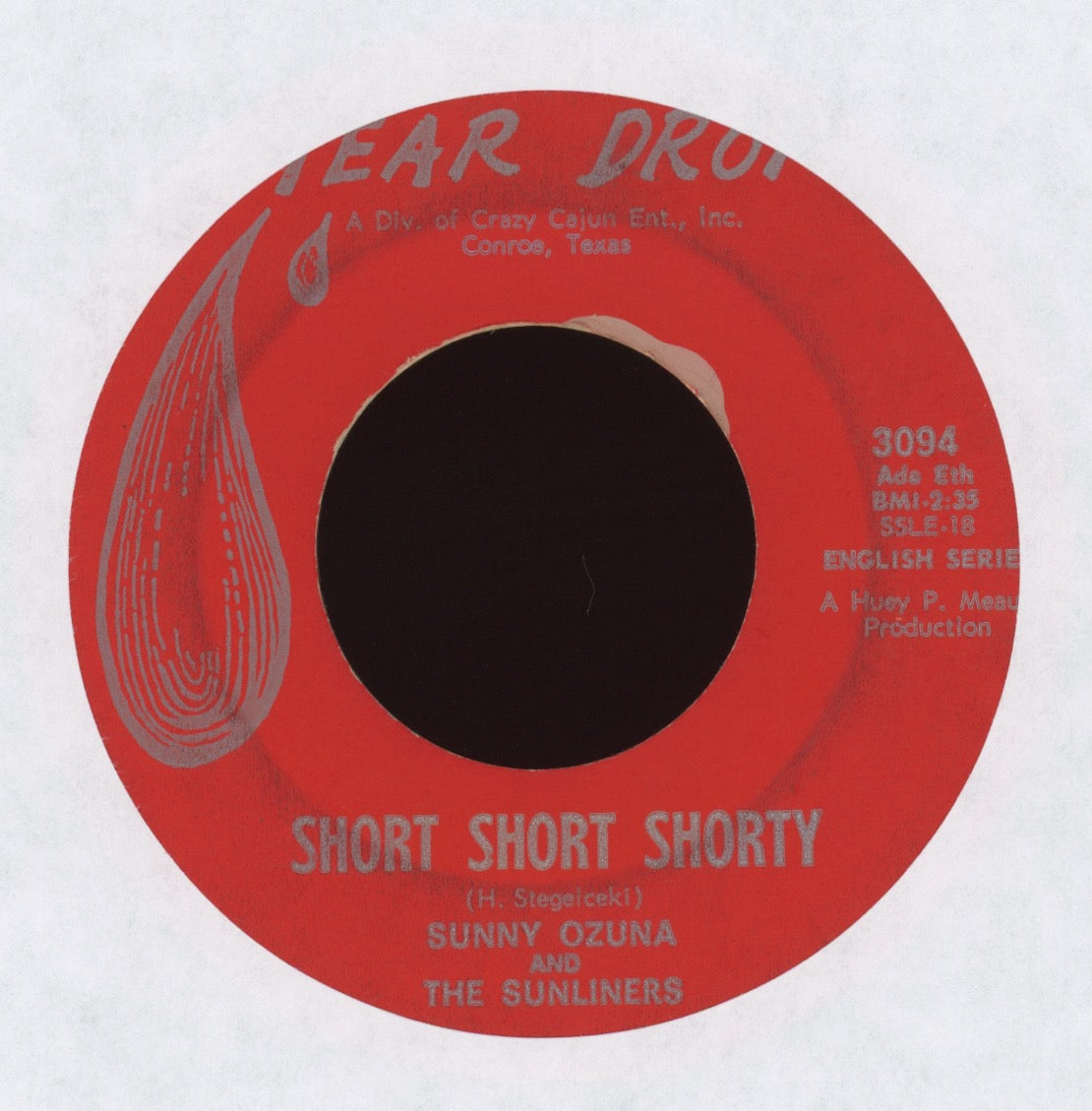 Sunny & The Sunliners - Short Short Shorty on Tear Drop