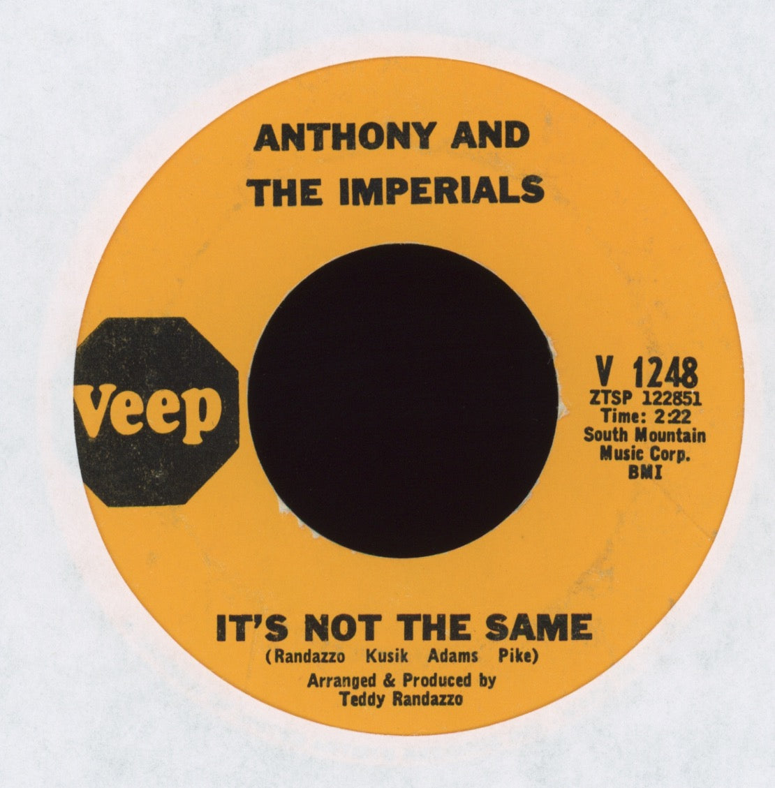 Little Anthony & The Imperials - It's Not The Same on Veep