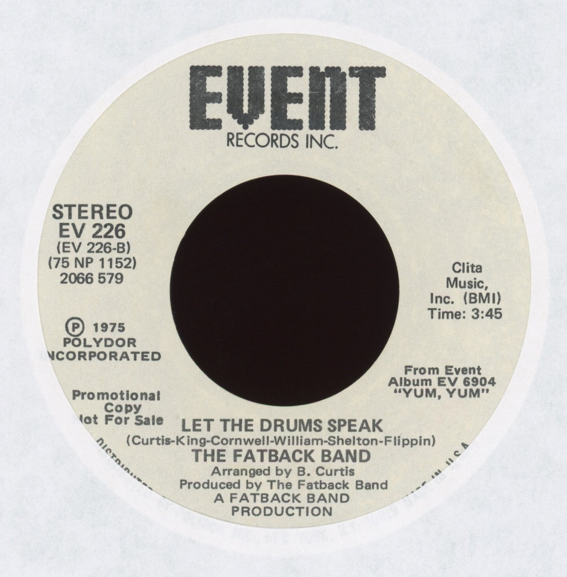 The Fatback Band - Let The Drums Speak on Event Promo
