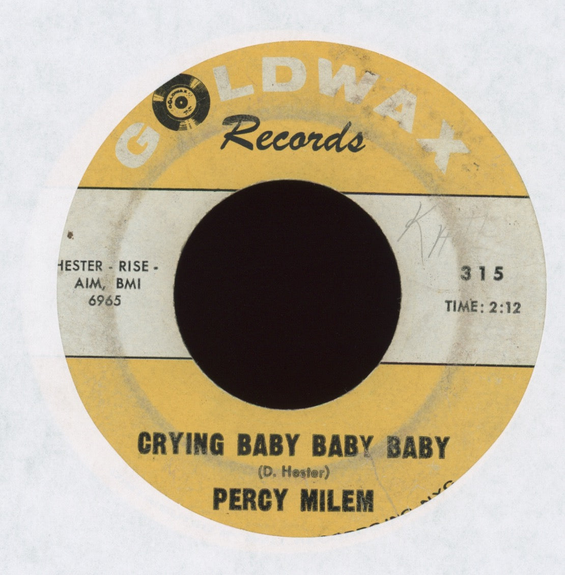 Percy Milem - Call On Me on Goldwax
