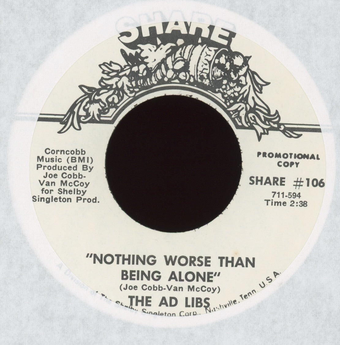 The Ad Libs - Nothing Worse Than Being Alone on Share Promo