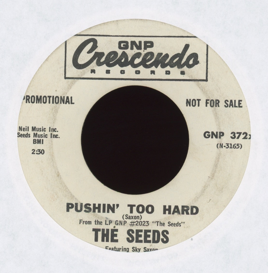 The Seeds - Pushin' Too Hard on GNP Crescendo Promo