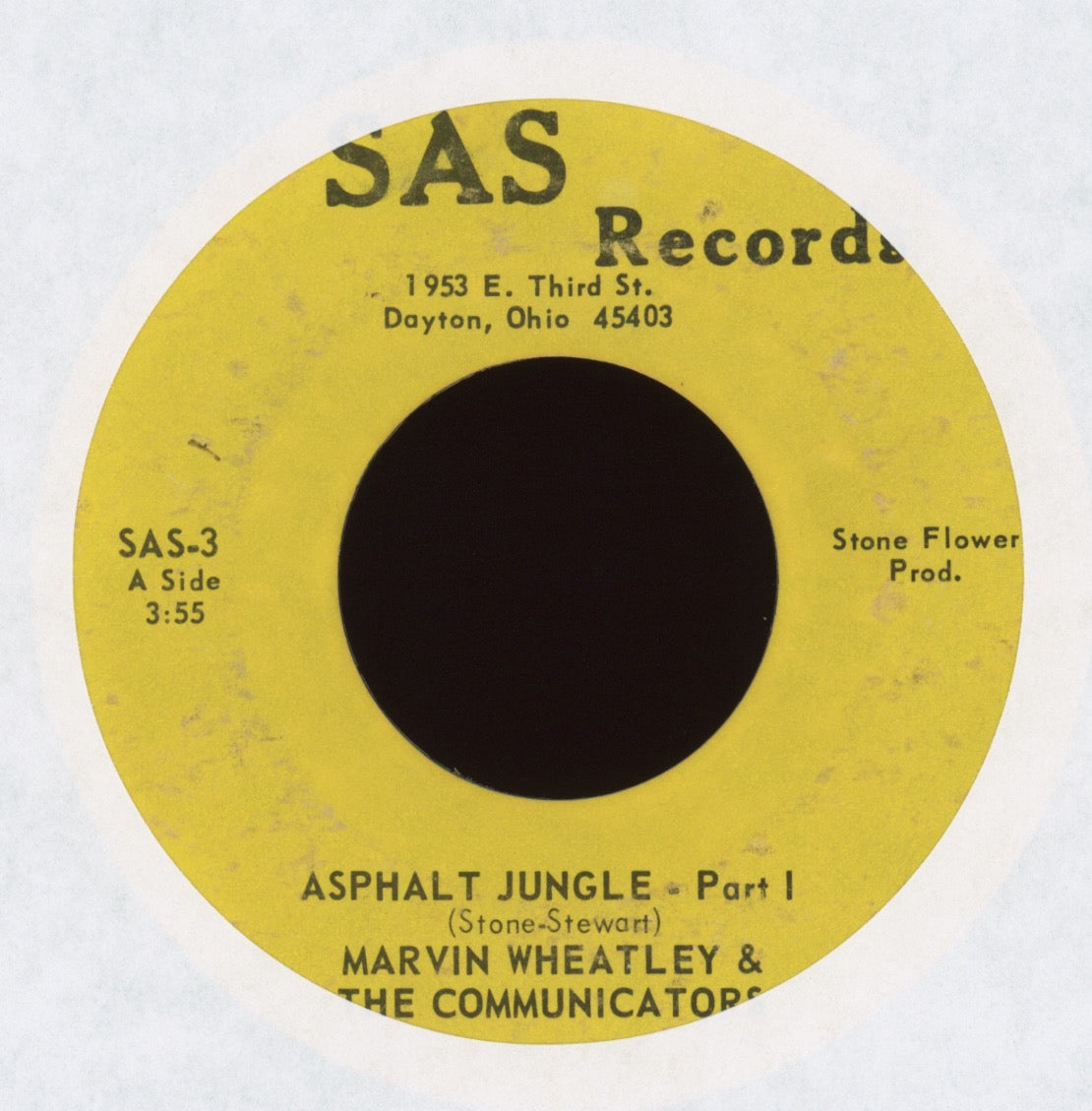 Marvin Wheatley & The Communicators - Asphalt Jungle Part 1 / Part 2 on SAS