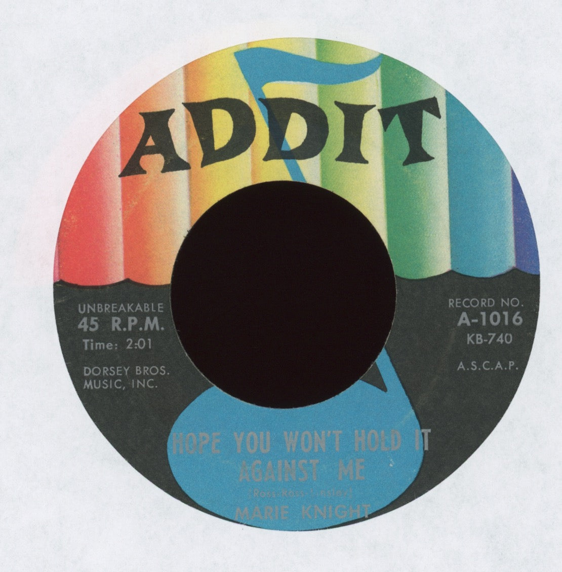 Marie Knight - To Be Loved By You on Addit