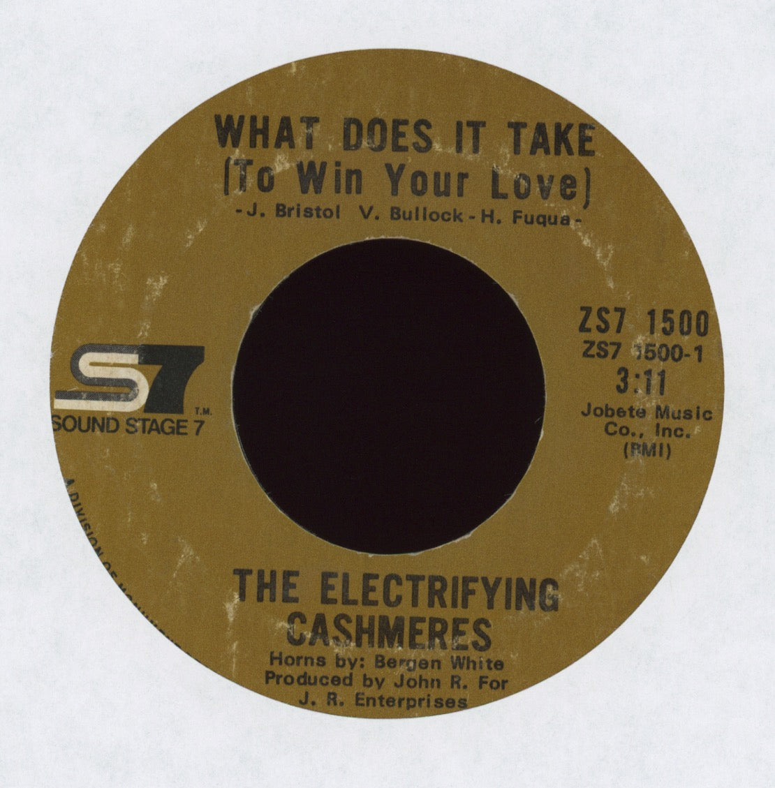 The Electrifying Cashmeres - What Does It Take (To Win Your Love) on Sound Stage 7