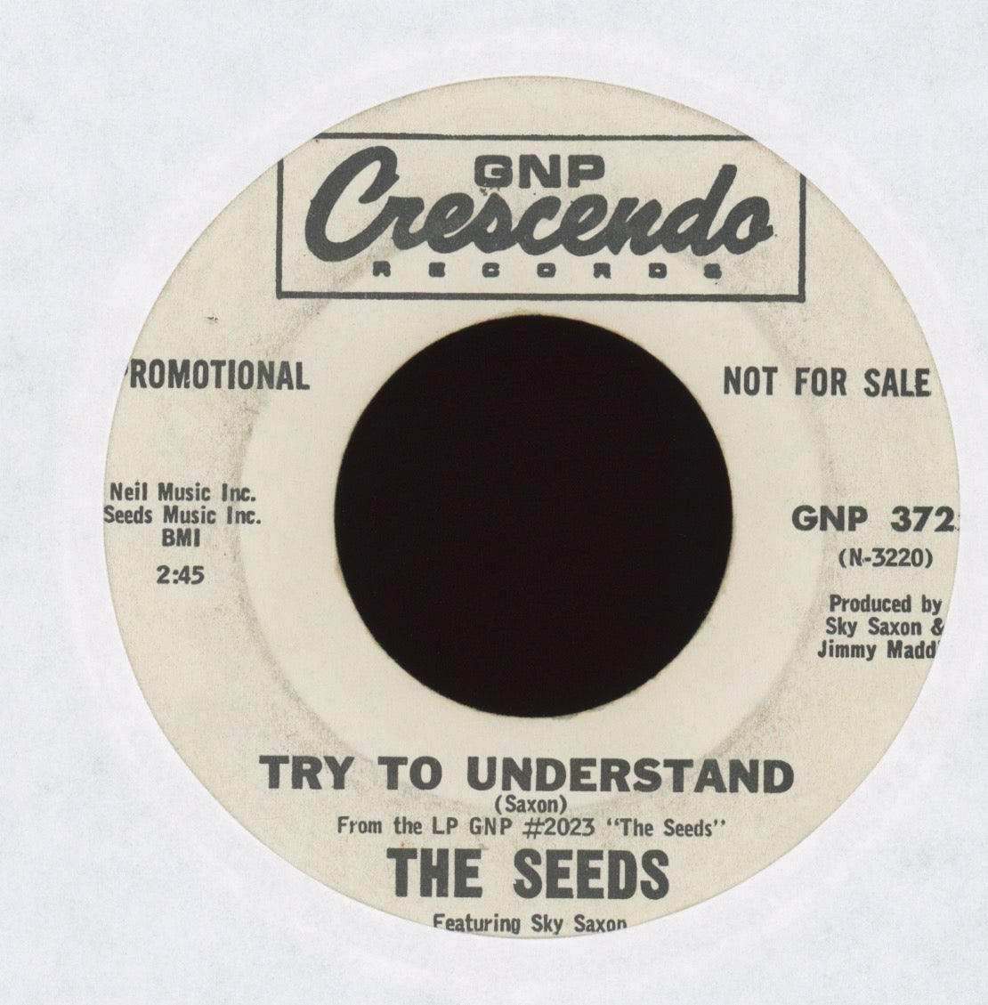 The Seeds - Pushin' Too Hard on GNP Crescendo Promo