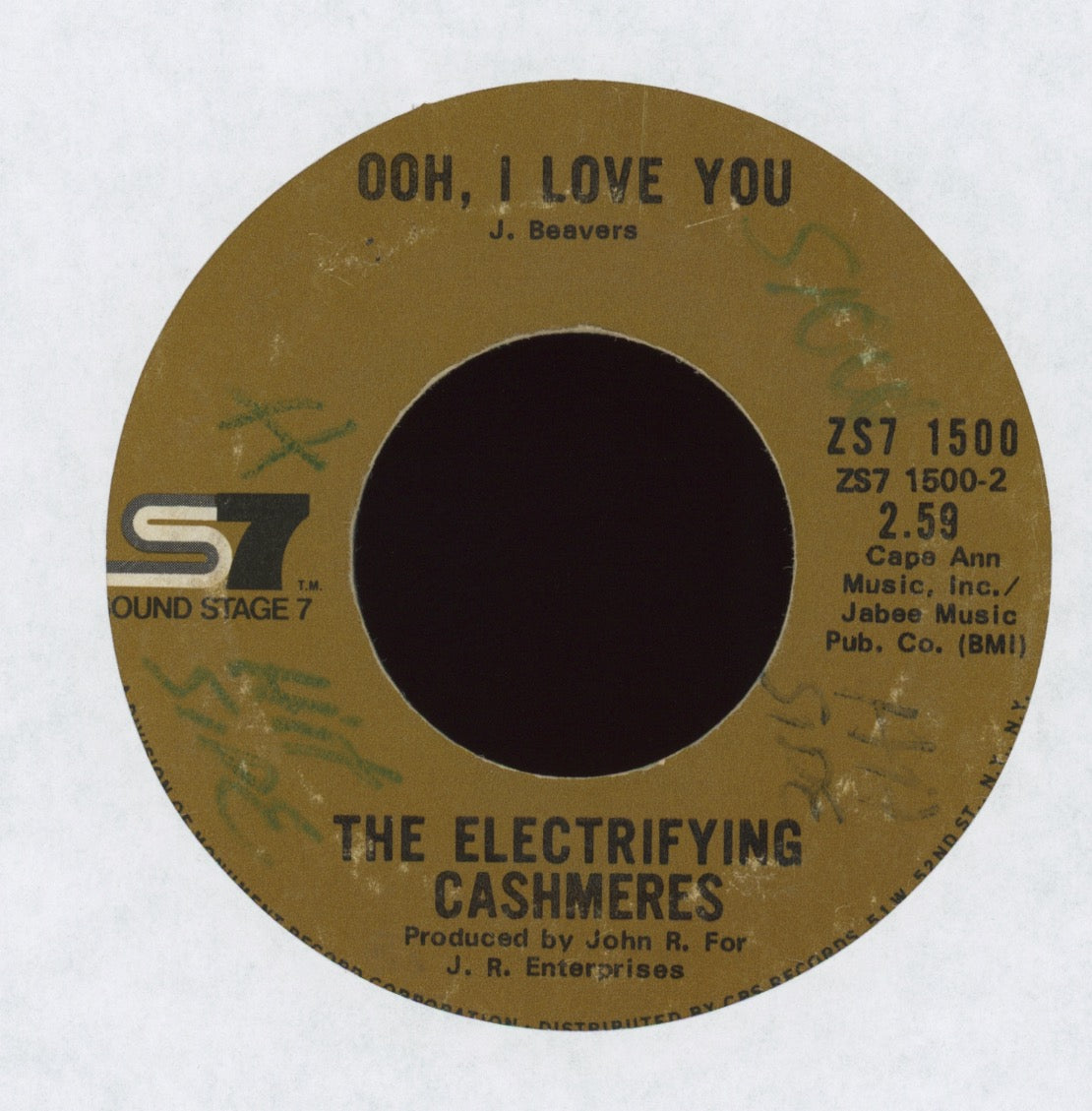 The Electrifying Cashmeres - What Does It Take (To Win Your Love) on Sound Stage 7