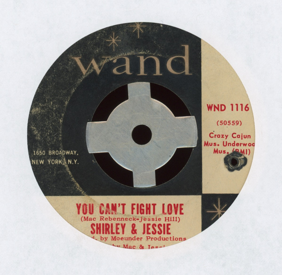 Shirley & Jessie - You Can't Fight Love on Wand Northern Soul 45