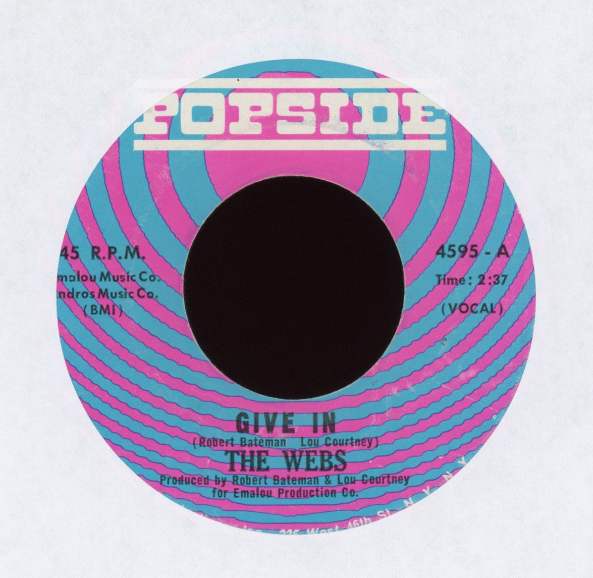 The Webs - Give In on Popside Northern Soul 45