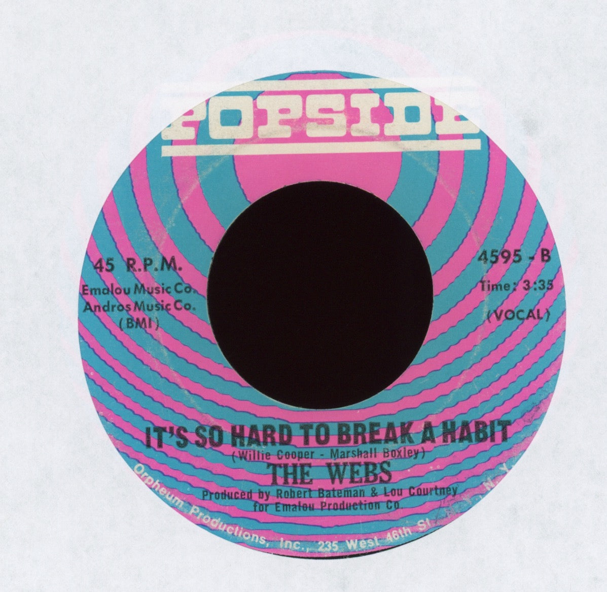 The Webs - Give In on Popside Northern Soul 45