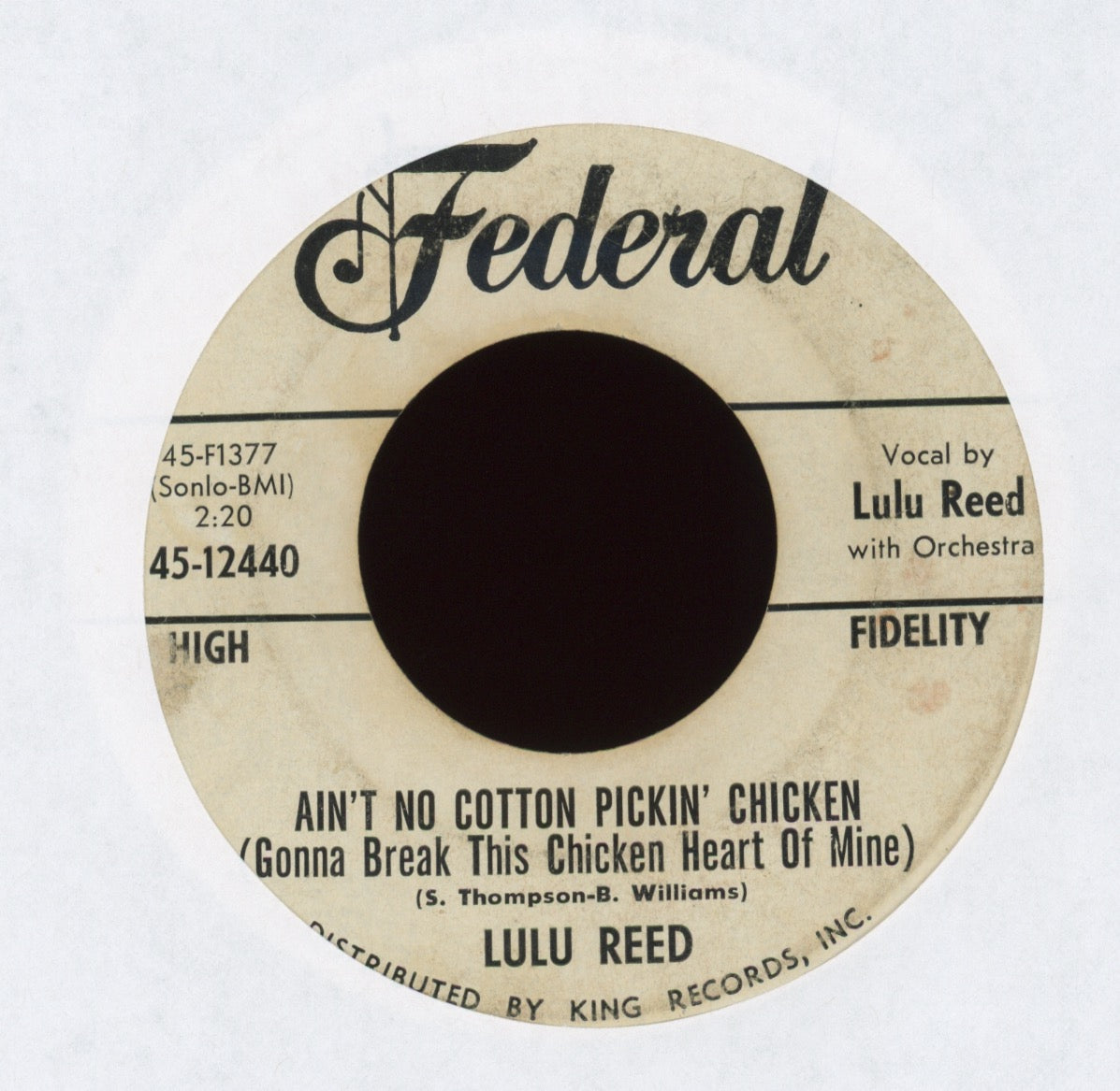 Lula Lulu Reed - What Makes You So Cold on Federal Promo R&B 45
