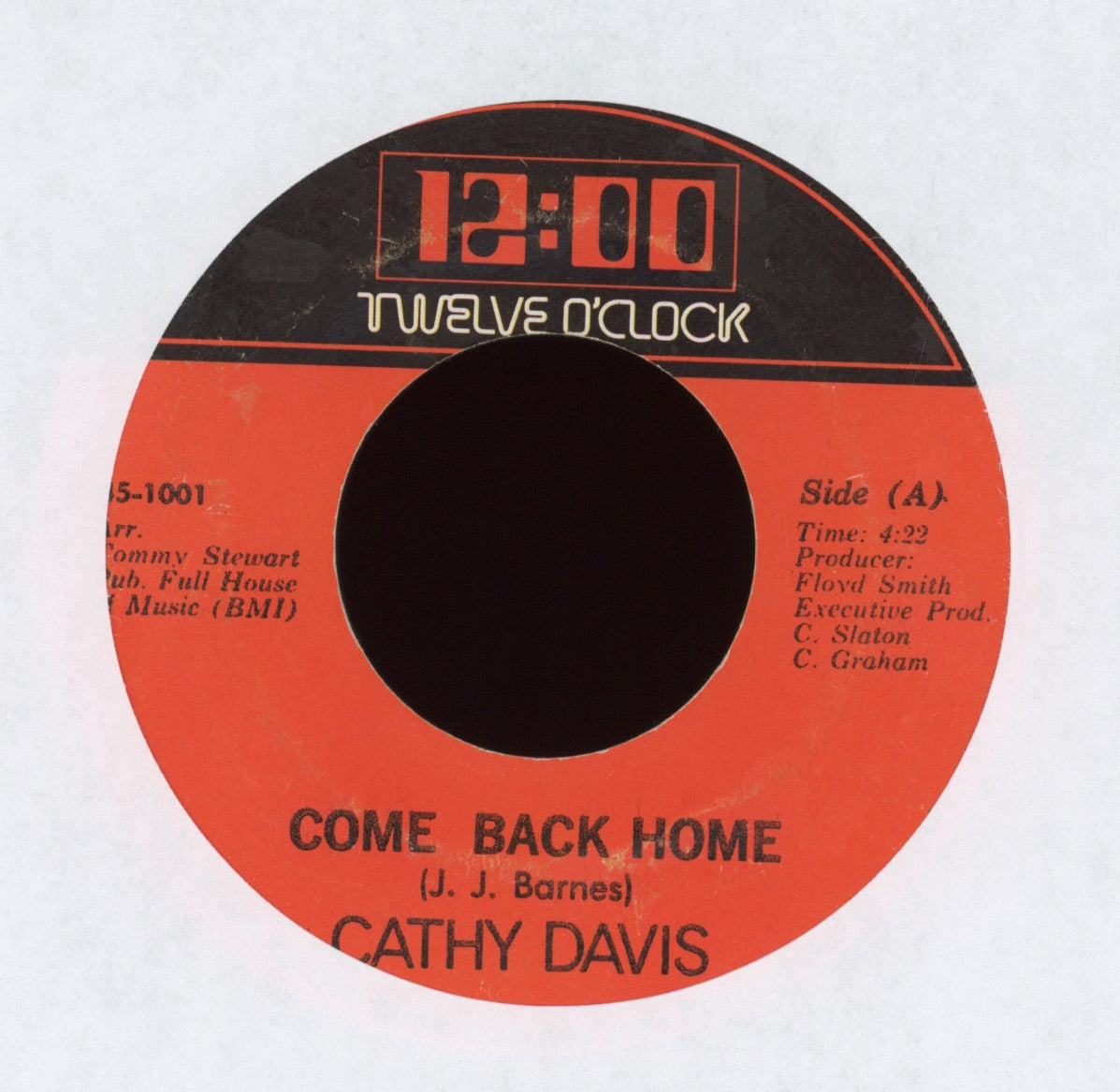 Cathy Davis - Come Back Home on Twelve O'Clock 70's Soul Funk 45