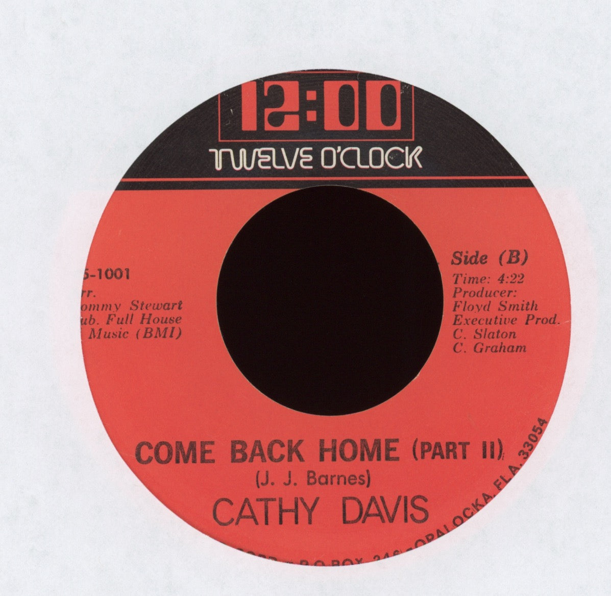 Cathy Davis - Come Back Home on Twelve O'Clock 70's Soul Funk 45