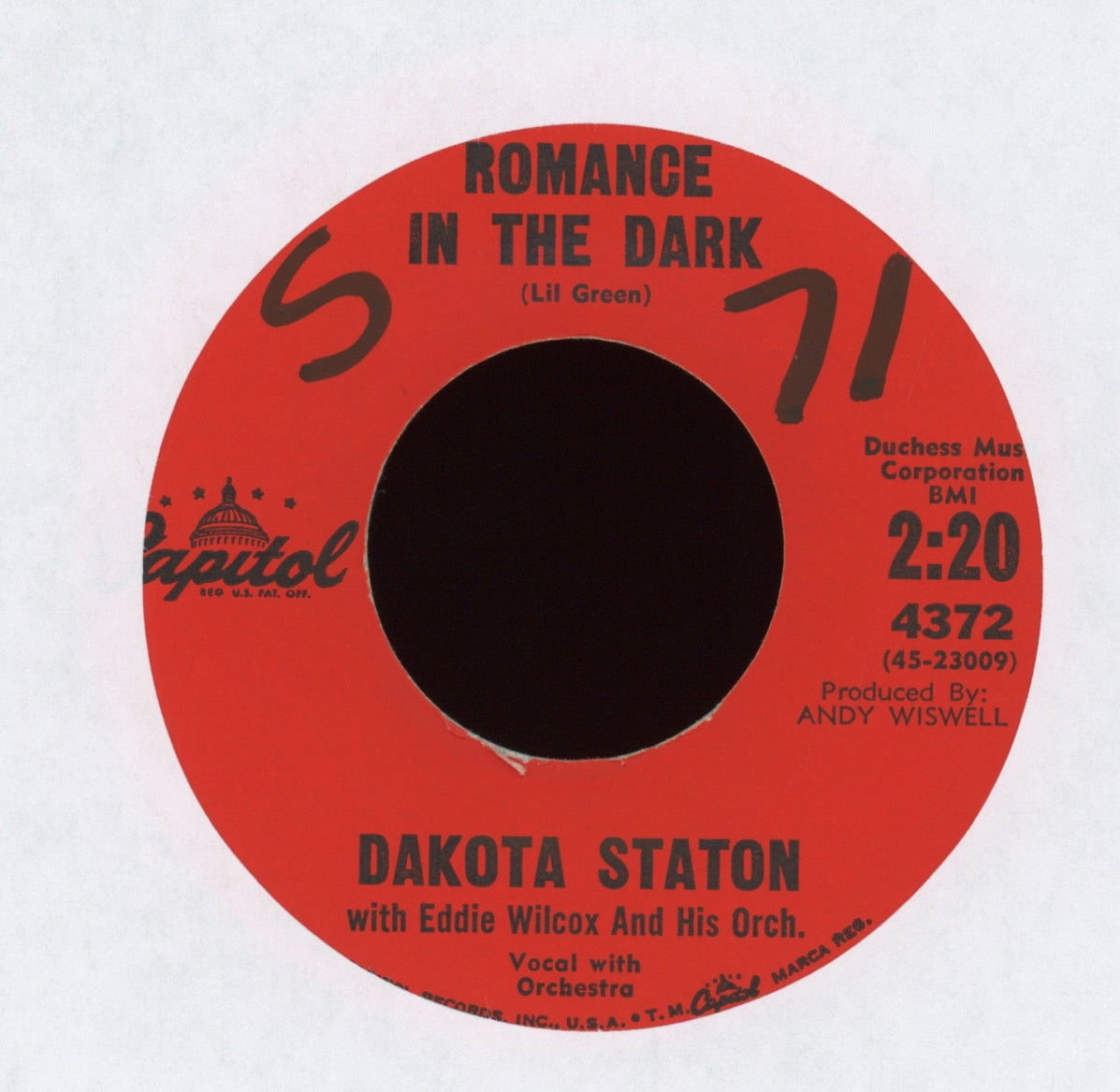 Dakota Staton - My Babe on Capitol R&B 45