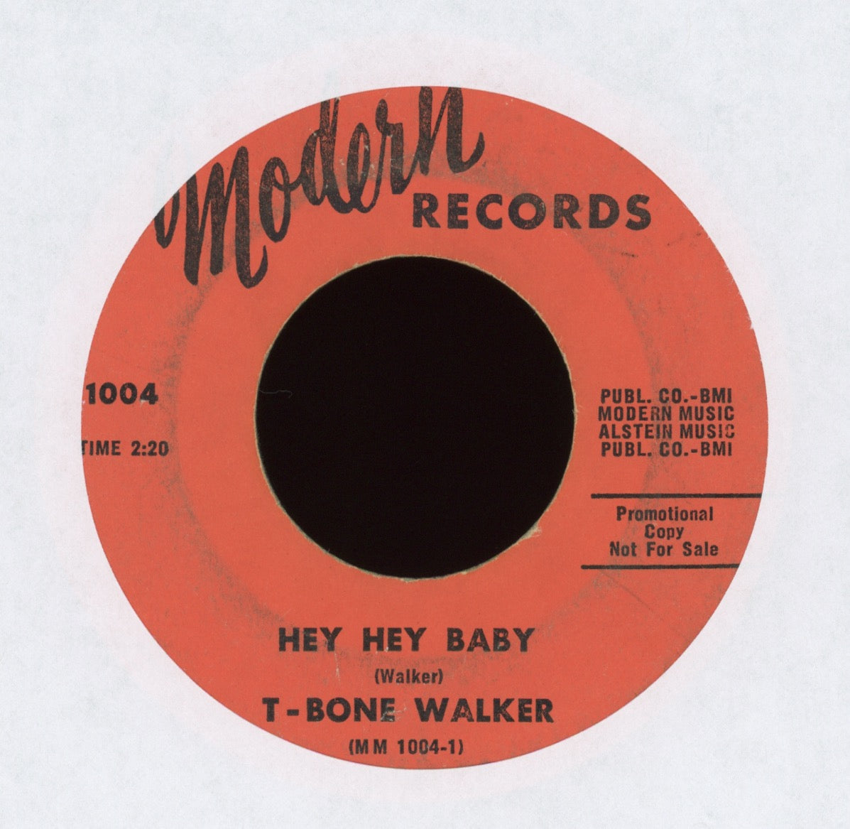 T-Bone Walker - Hey Hey Baby on Modern R&B 45