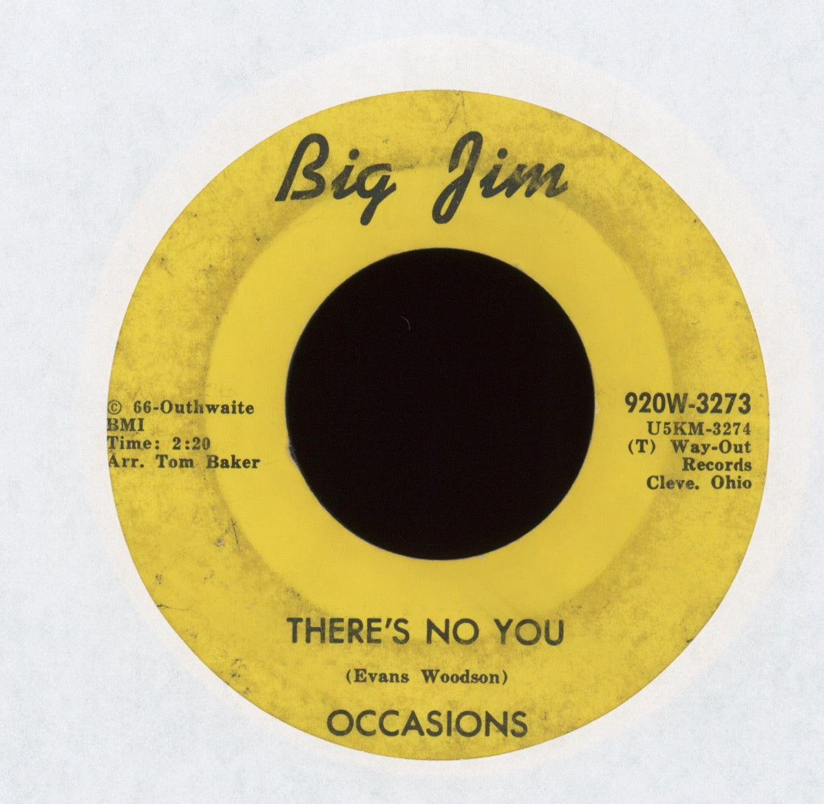 Occasions - Baby Don't Go on Big Jim Sweet Soul 45
