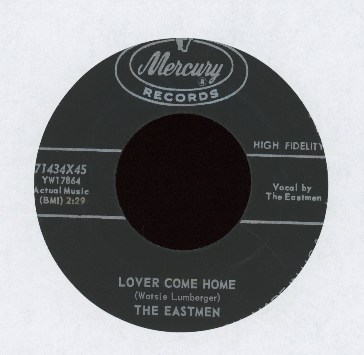 The Eastmen - Lover Come Home on Mercury R&B Doo Wop 45