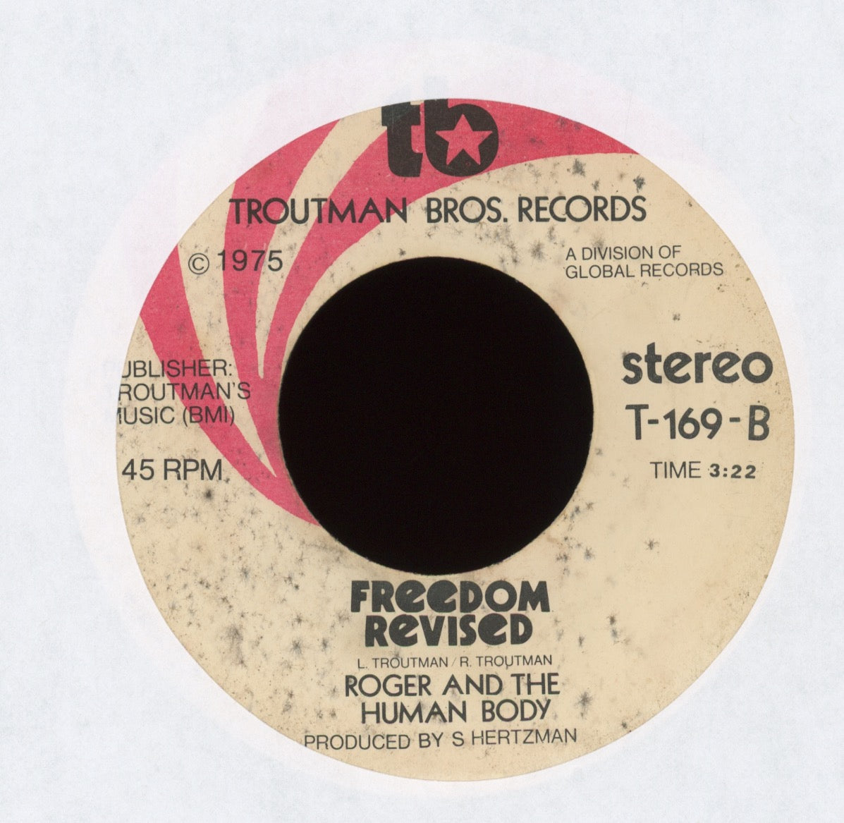 Roger & The Human Body - Freedom on Troutman Bros Funk 45