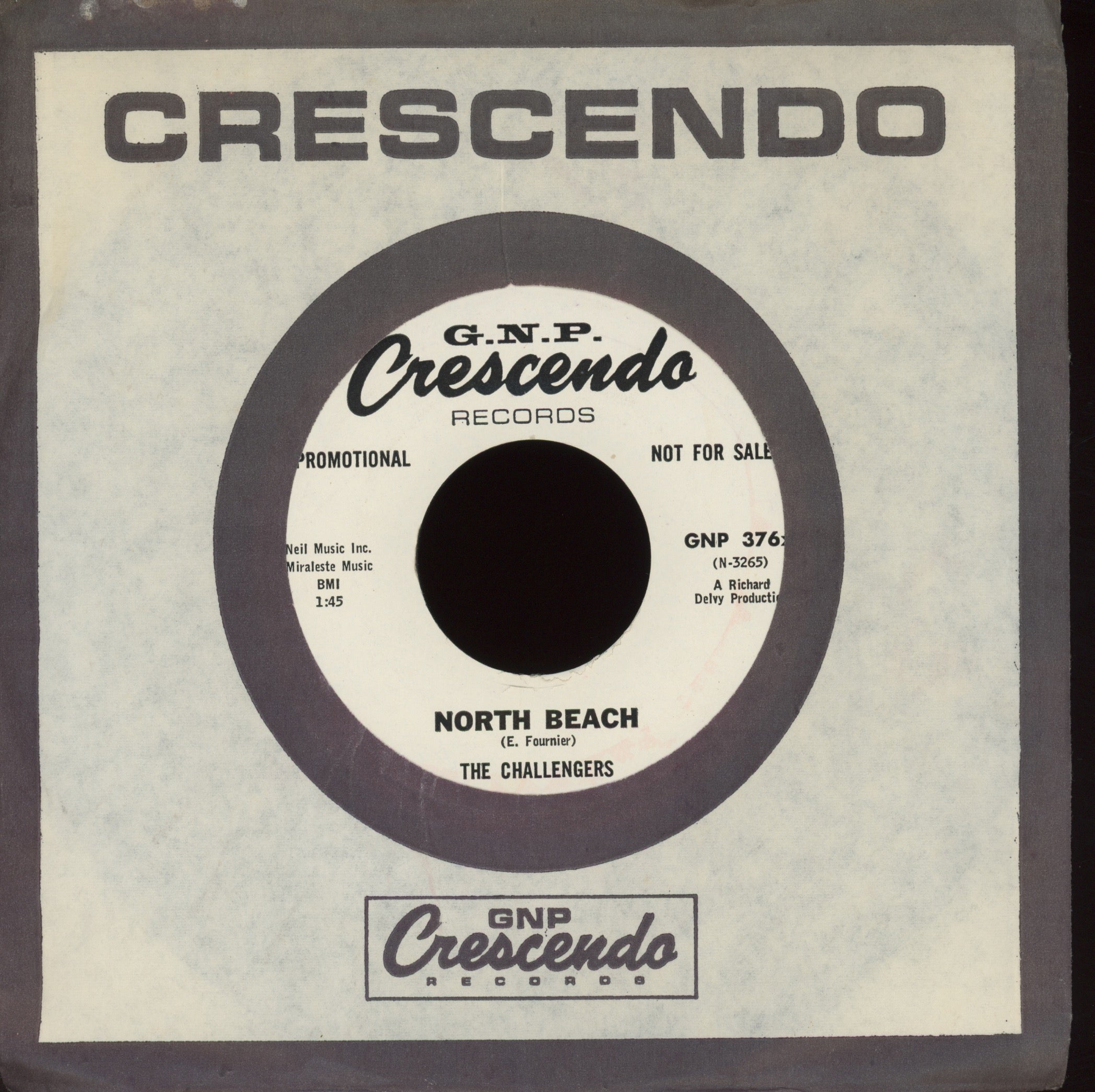 The Challengers - Wipe Out on GNP Crescendo Promo Surf 45