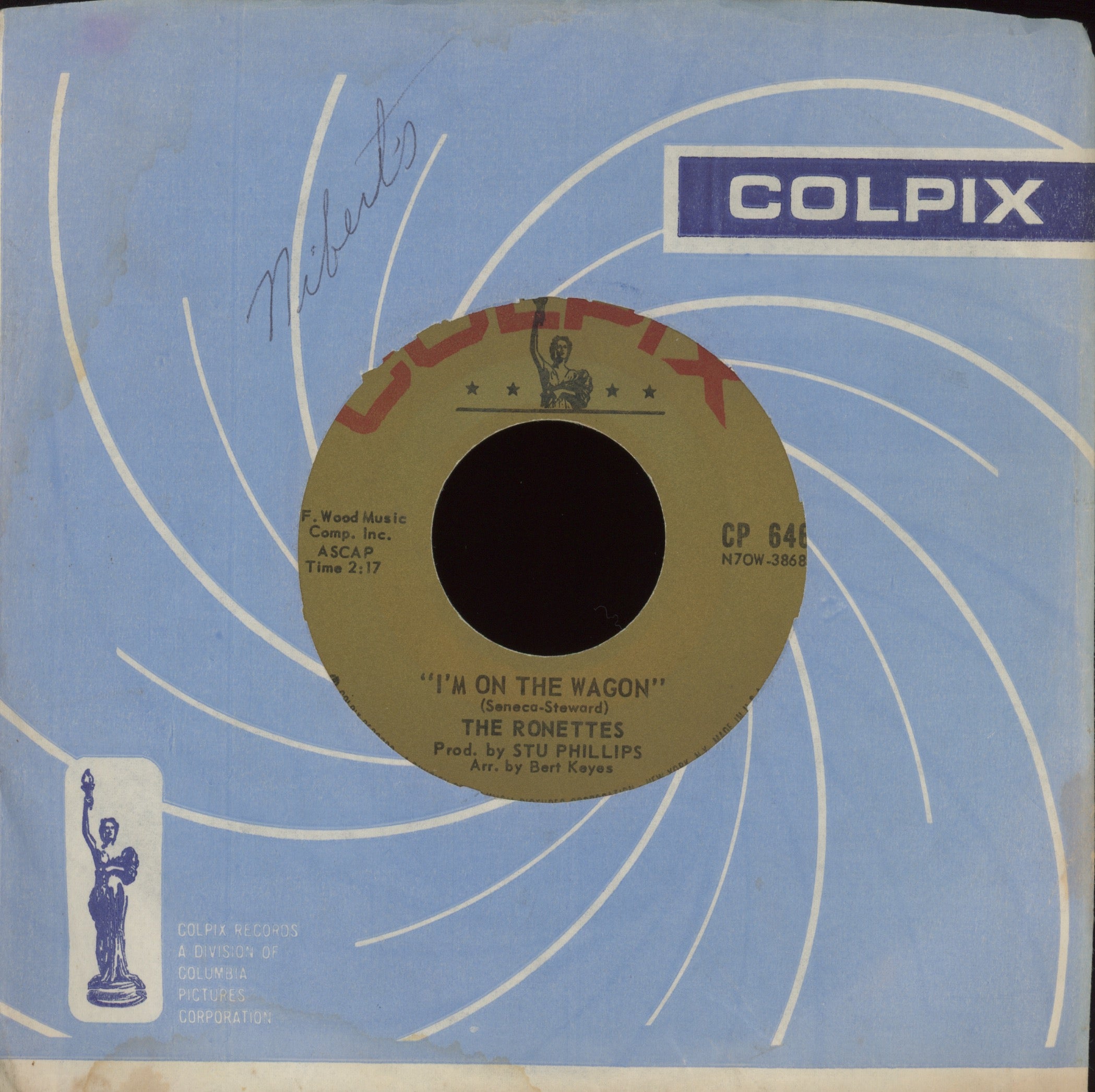 The Ronettes - I'm Gonna Quit While I'm Ahead on Colpix R&B Girl Group 45