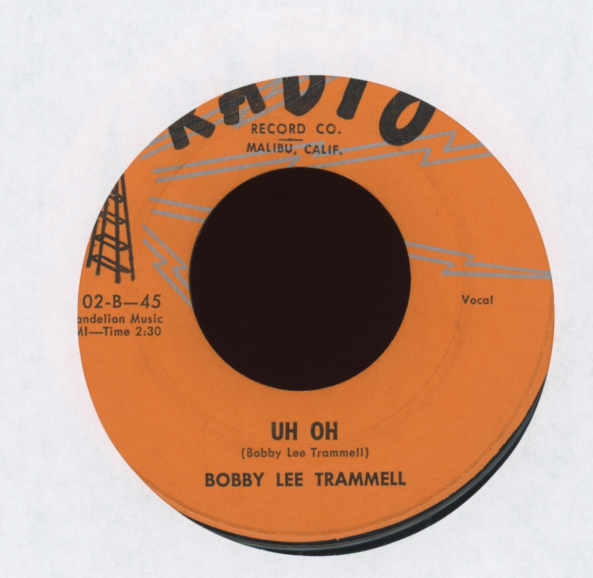 Bobby Lee Trammell - You Mostest Girl on Radio Rockabilly 45