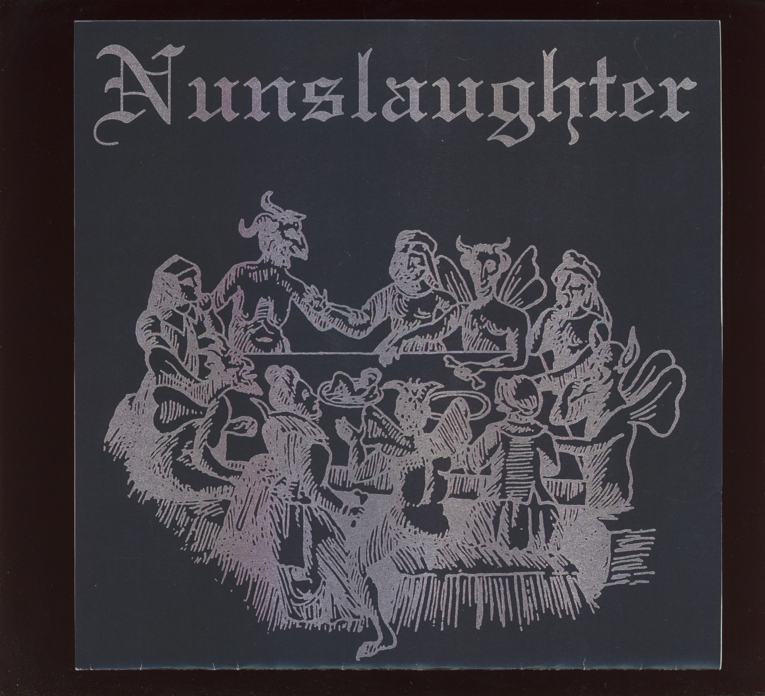 NunSlaughter/Dekapitator - NunSlaughter / Blood On Steel on Midnight Glow in the Dark 7" Death Metal With Pic Sleeve