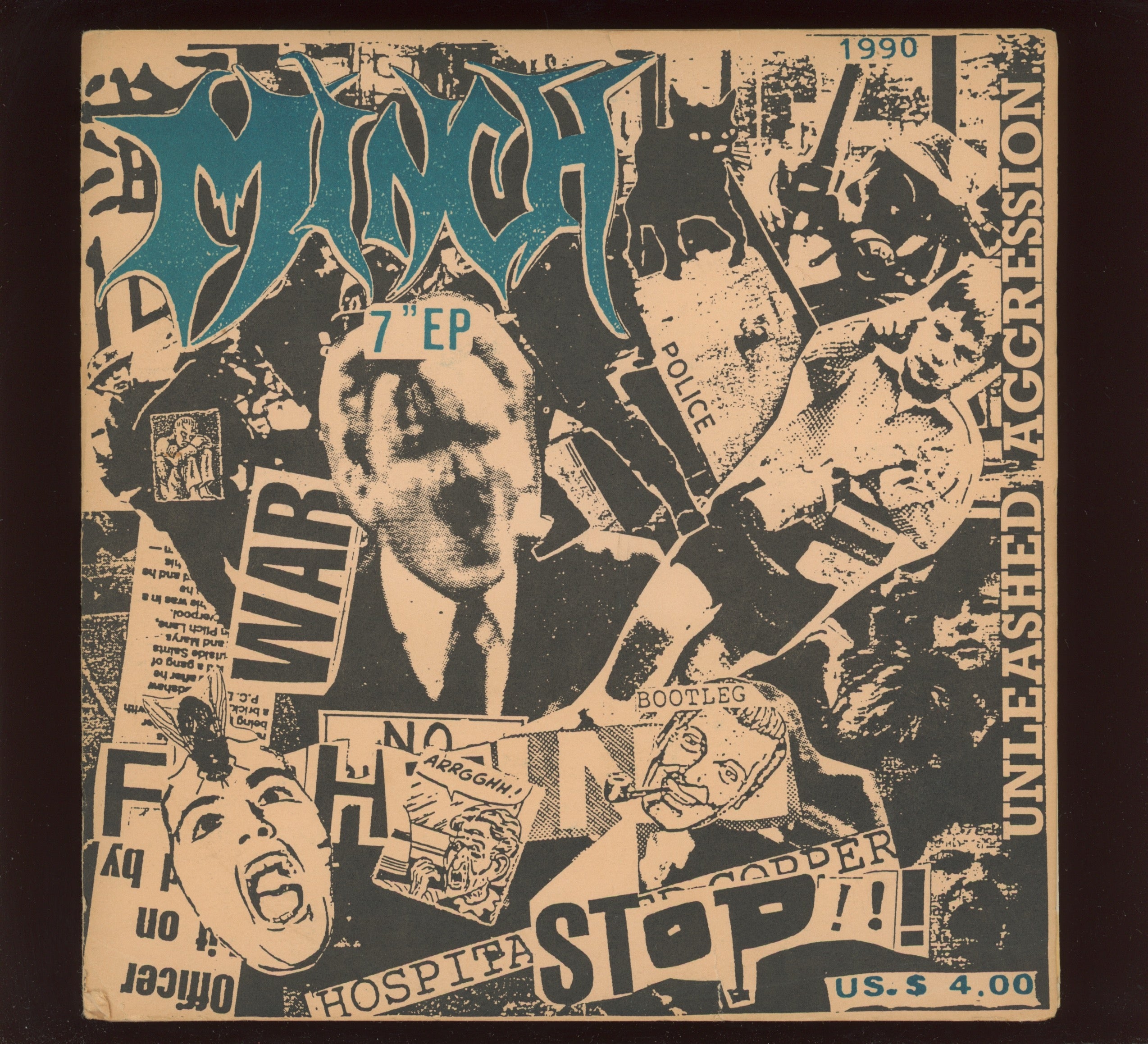 Minch - Seven Minch on Seraphic Decay 7" Clear Vinyl Noisecore With Pic Sleeve