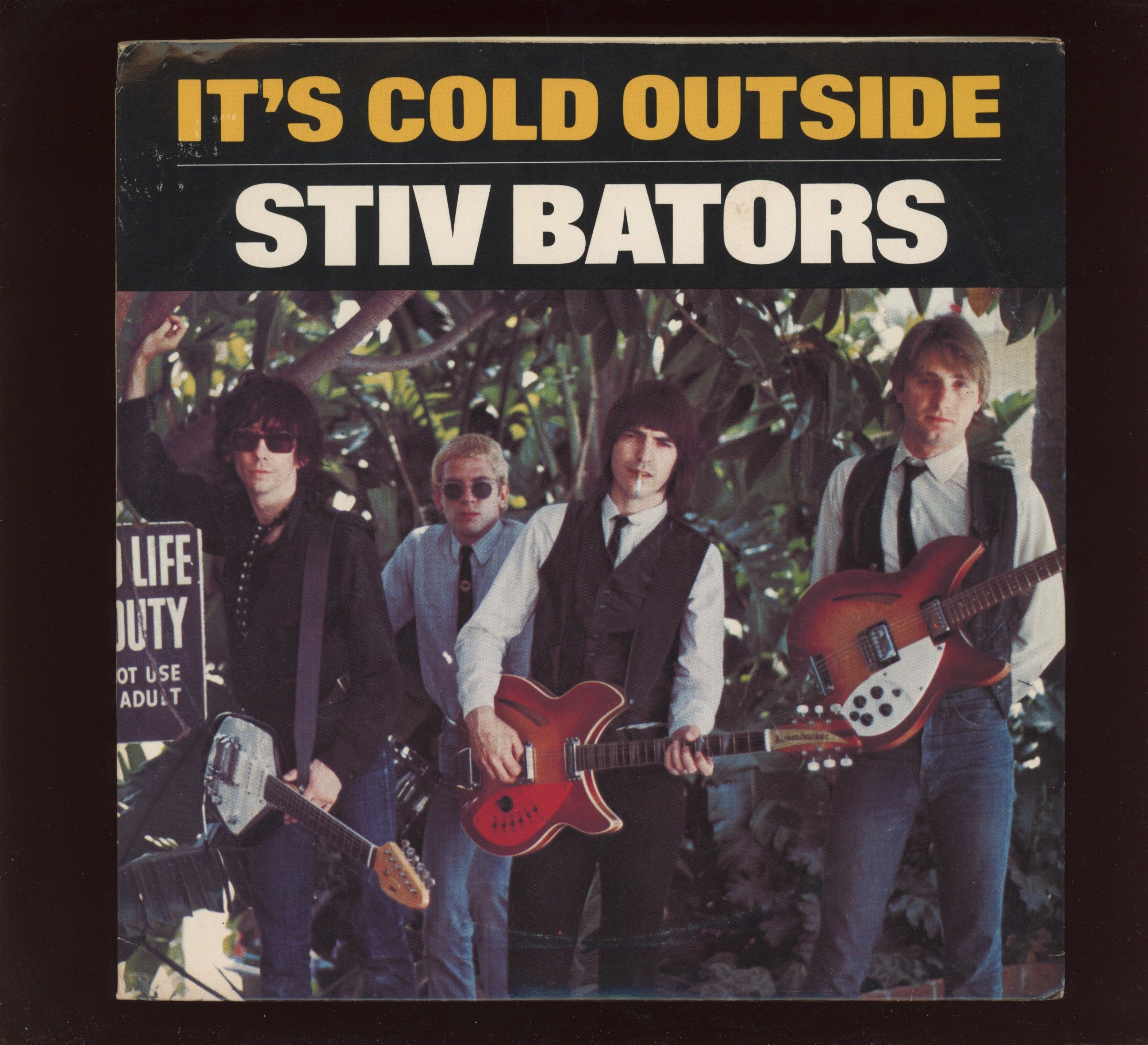 Stiv Bators - It's Cold Outside on BOMP First Press 45 With Pic Sleeve