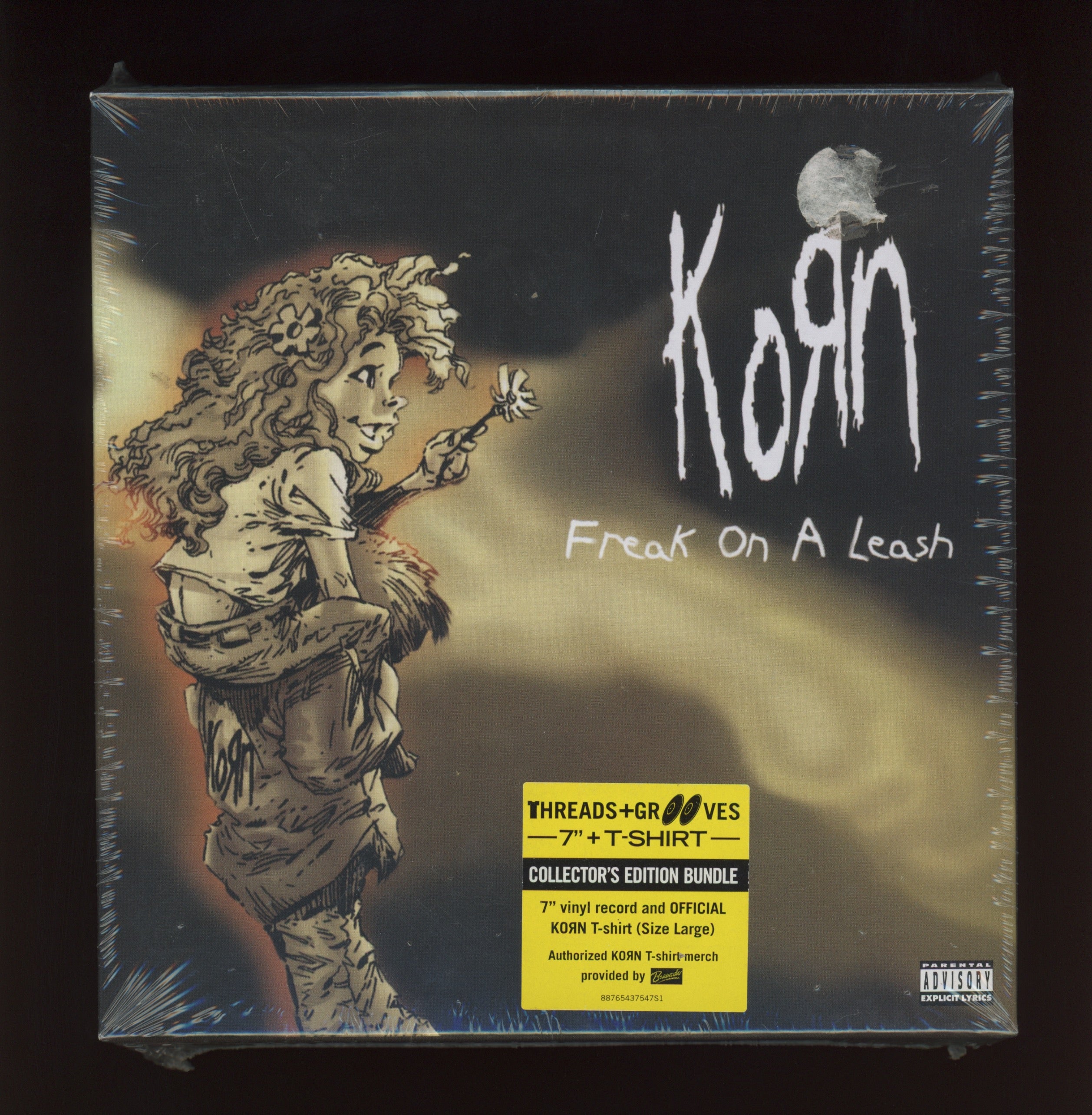 Korn - Freak On A Leash / Freak On A Leash (Lethal Freak Mix) on Immortal 45 Box With T-Shirt Sealed