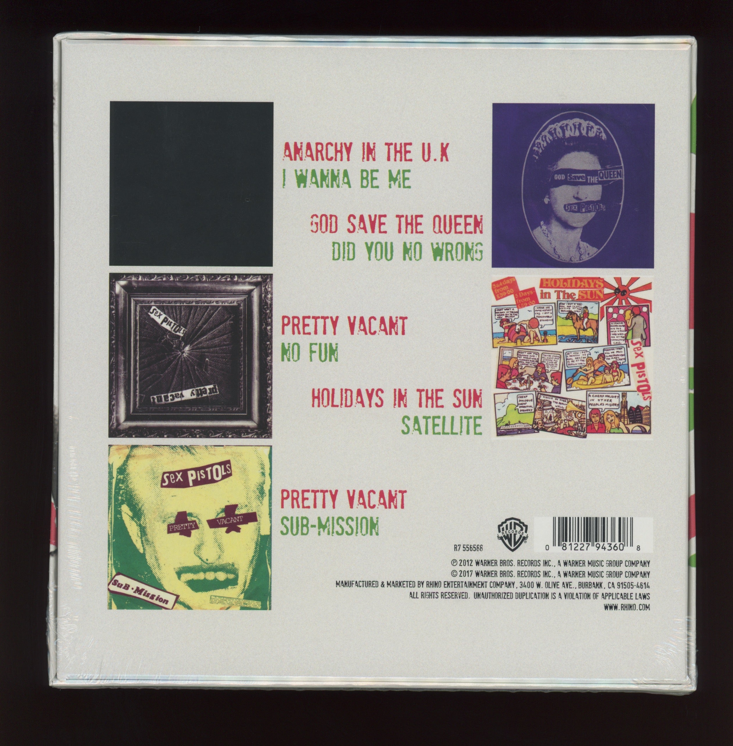 Sex Pistols - Anarchy In The U.K. - The U.K. & U.S. 7" Singles RSD 2017 7" Box Set Sealed
