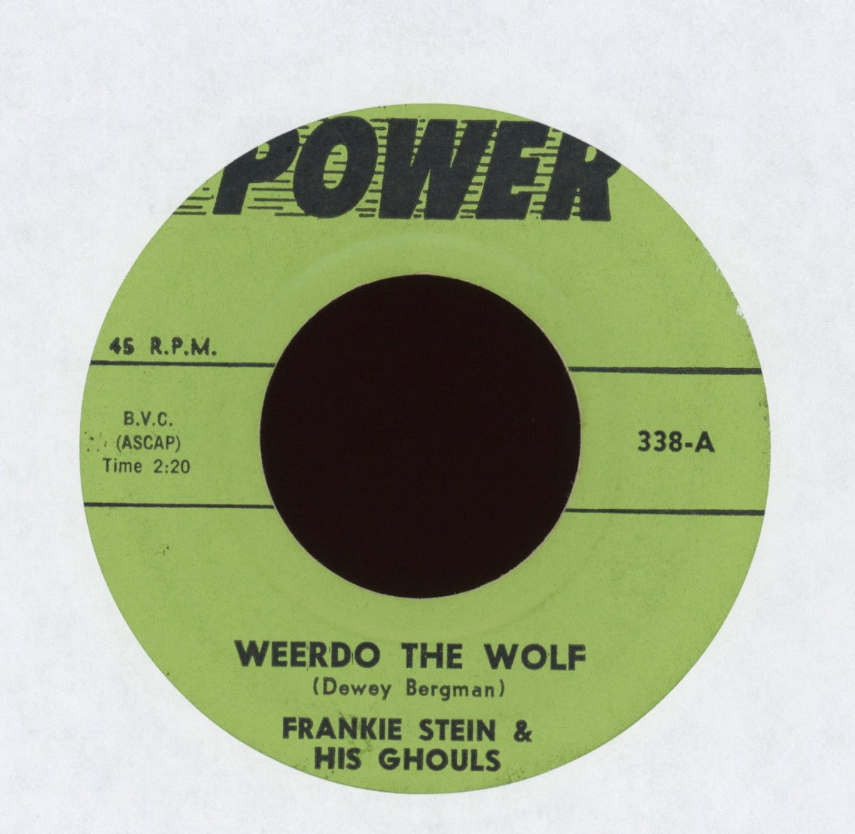 Frankie Stein And His Ghouls - Weerdo The Wolf on Power Halloween 45