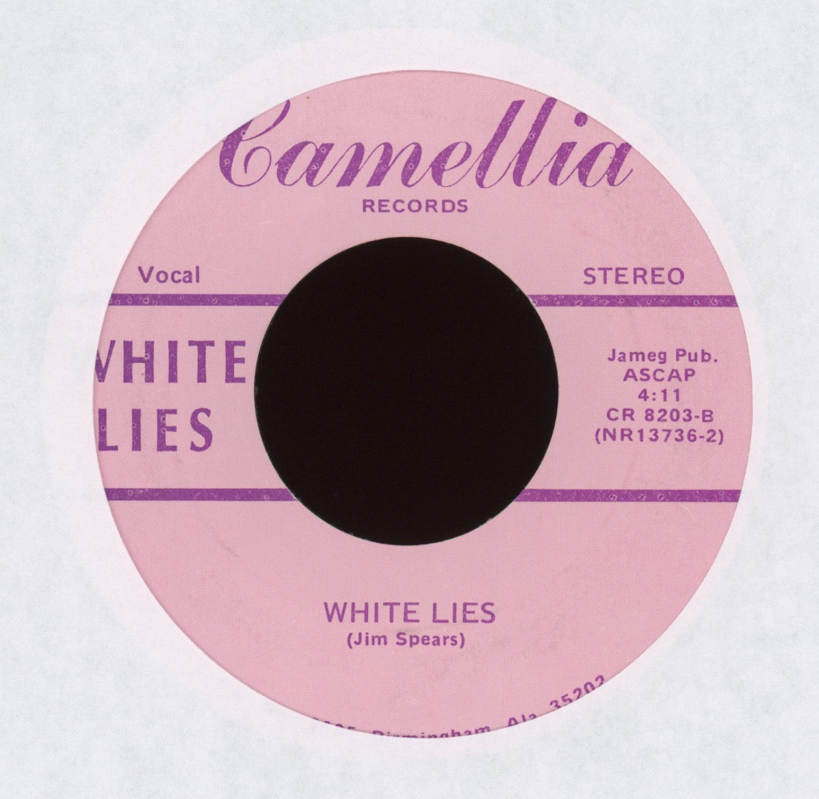 White Lies - White Lies on Camellia AOR Hard Rock 45