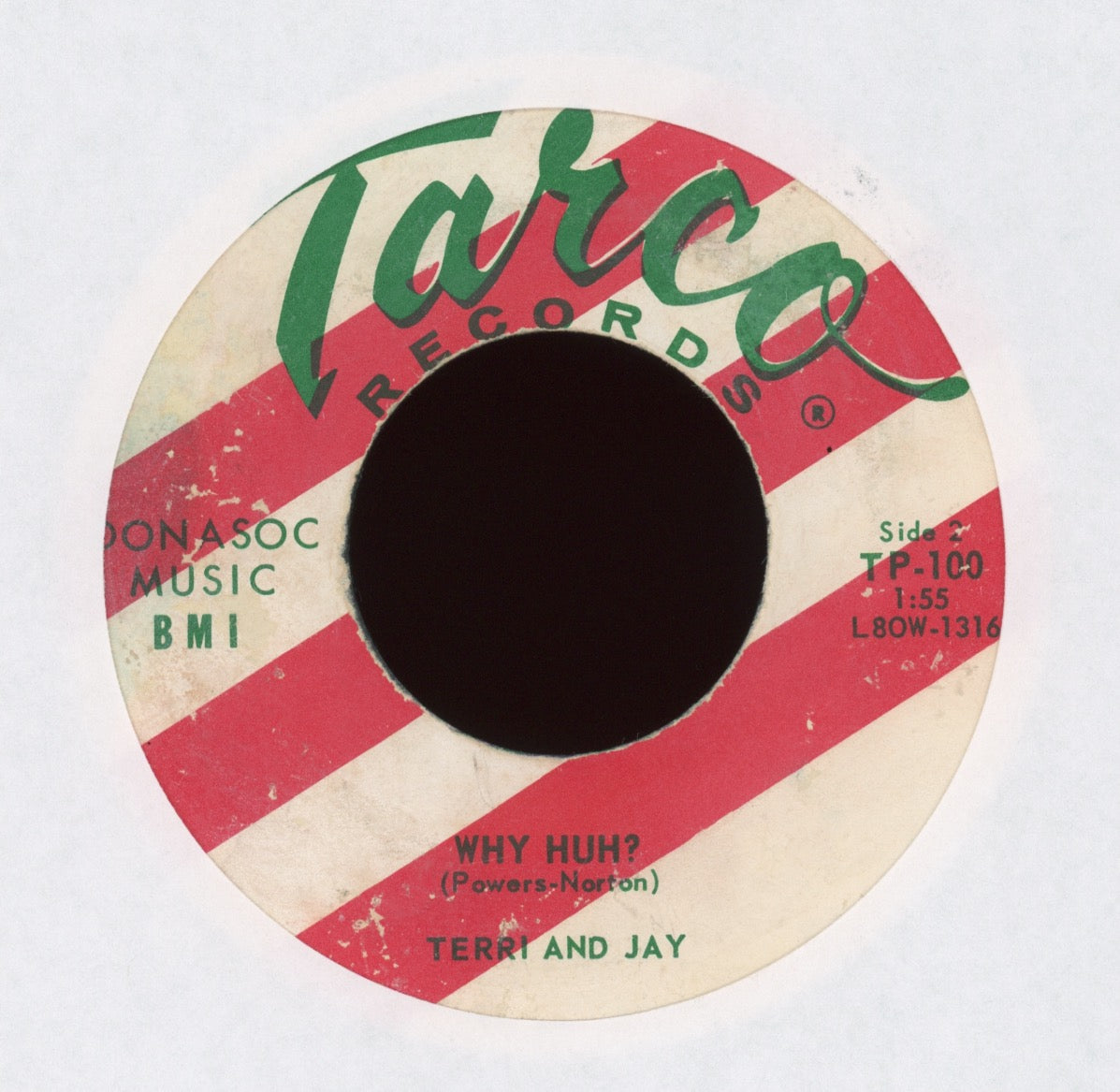 Terri And Jay - Tomorrow's Another Day on Tarco Teen R&B Doo Wop 45