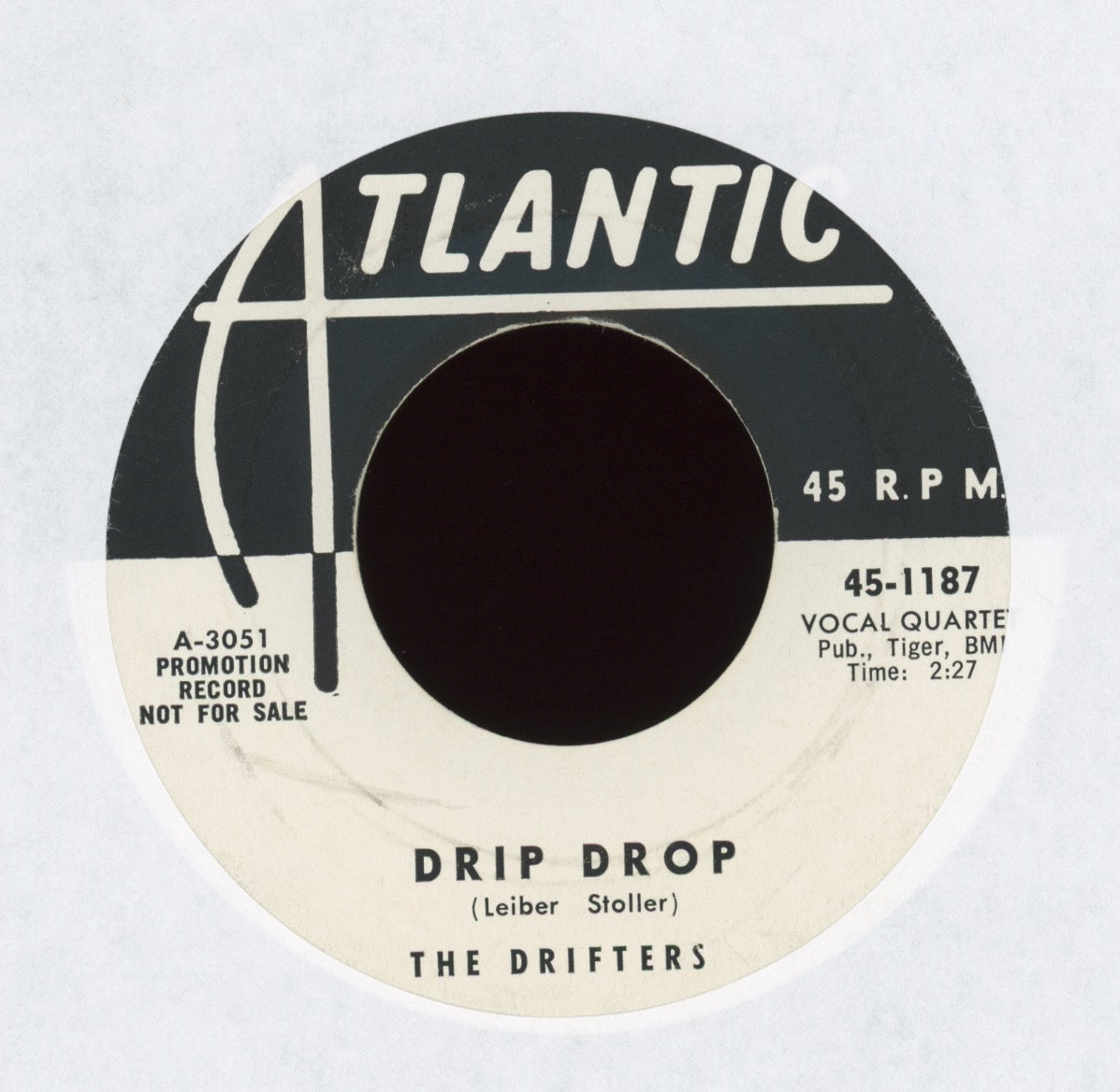 The Drifters - Drip Drop on Atlantic Promo R&B 45