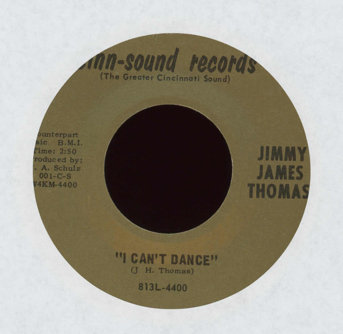 Jimmy James Thomas - I Can't Dance on Cinn-Sound Funk 45