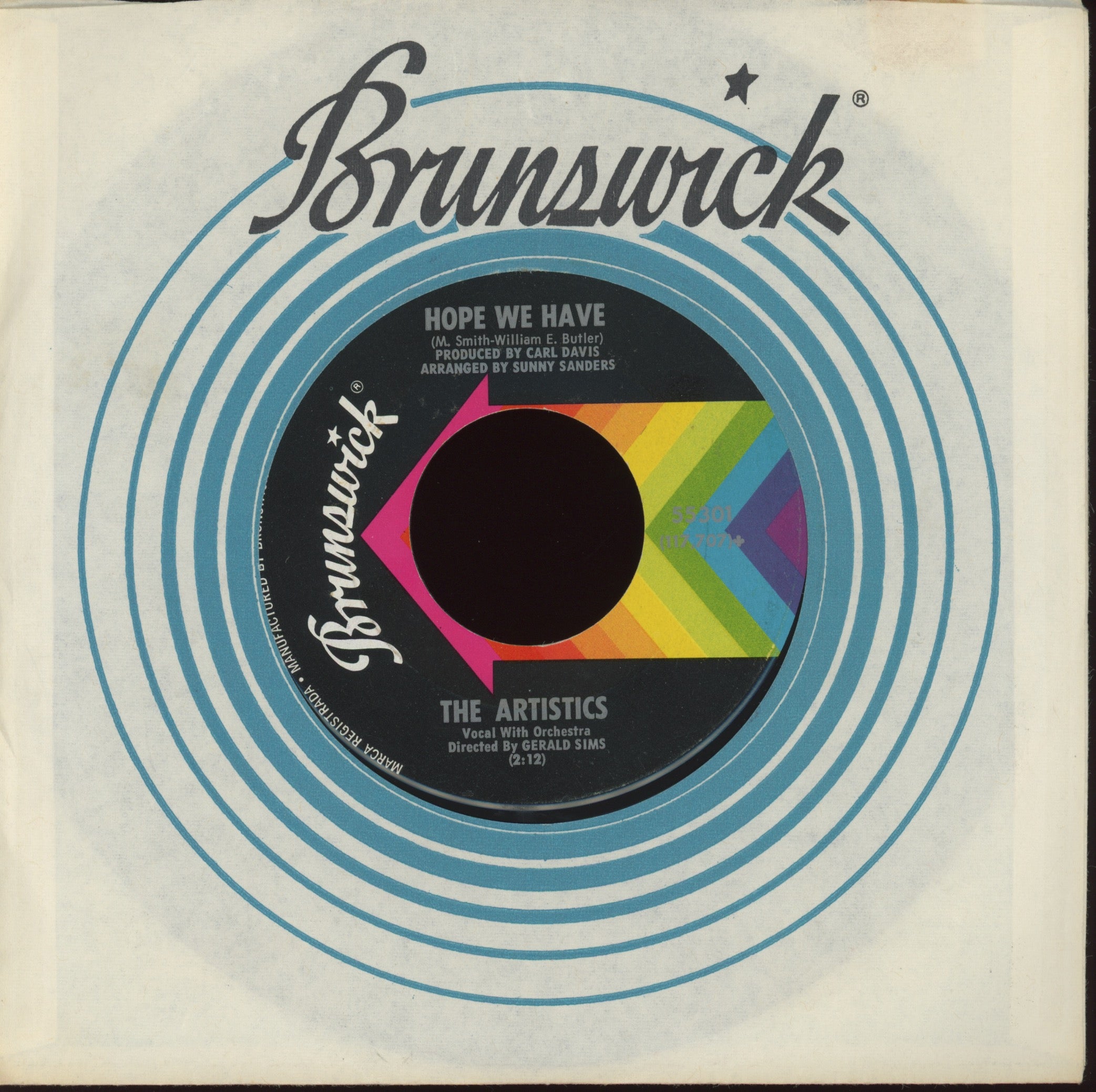The Artistics - I'm Gonna Miss You on Brunswick Northern Soul 45