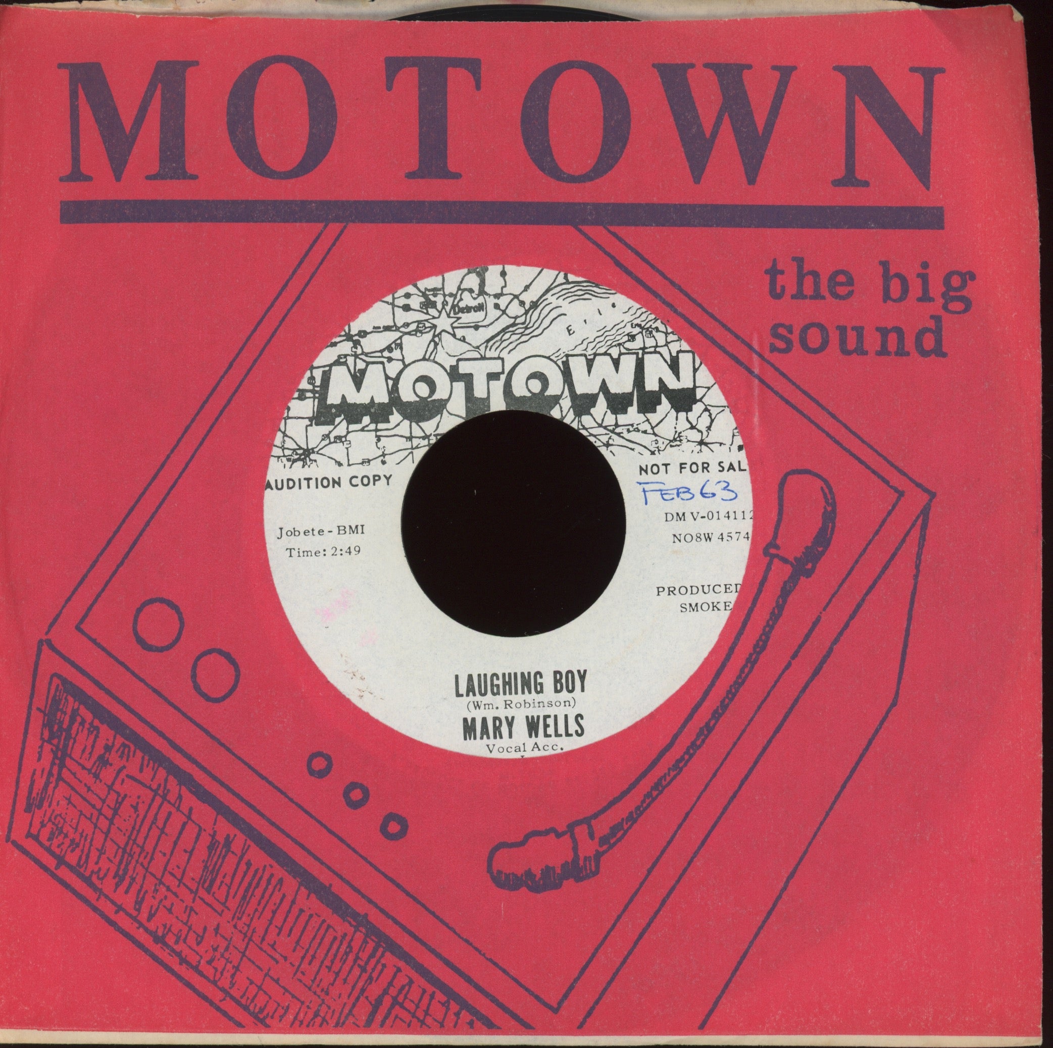 Mary Wells - Laughing Boy on Motown Promo Northern Soul 45