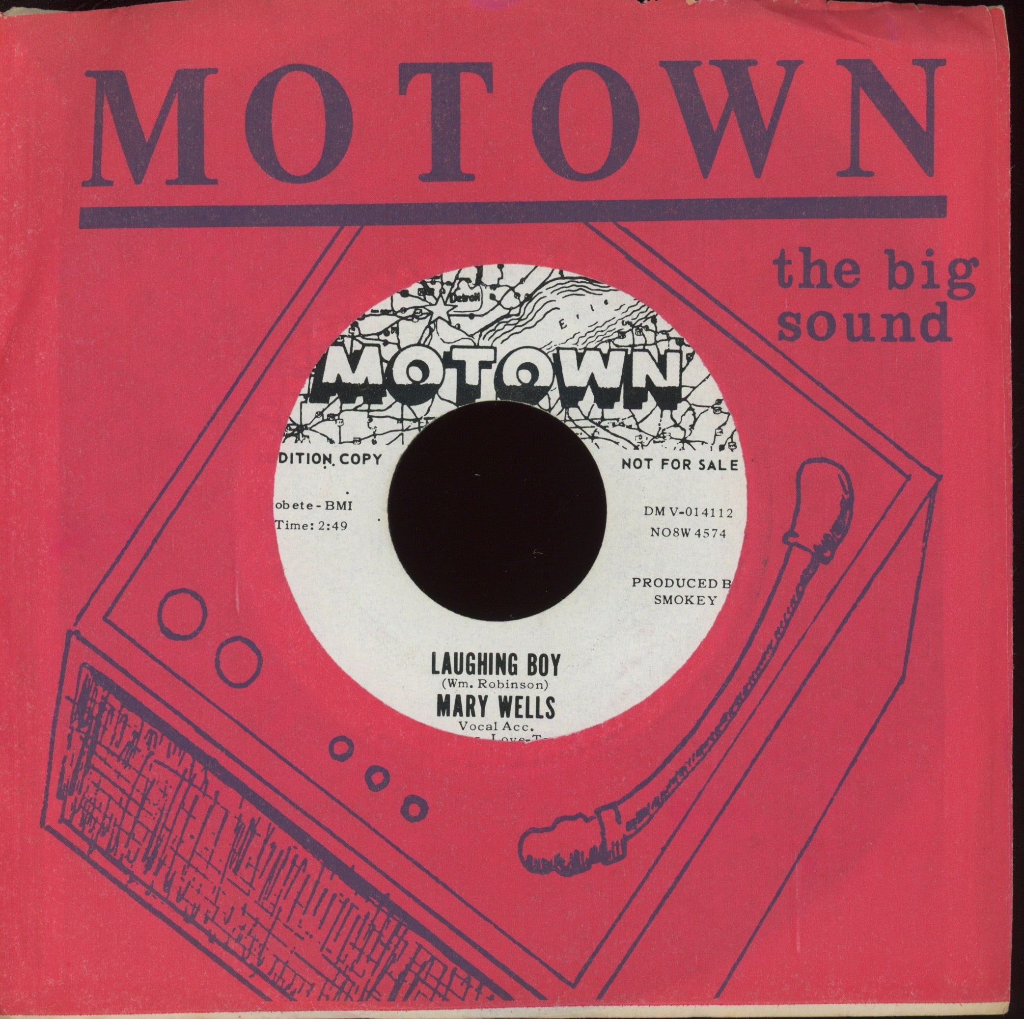 Mary Wells - Laughing Boy on Motown Promo Northern Soul 45