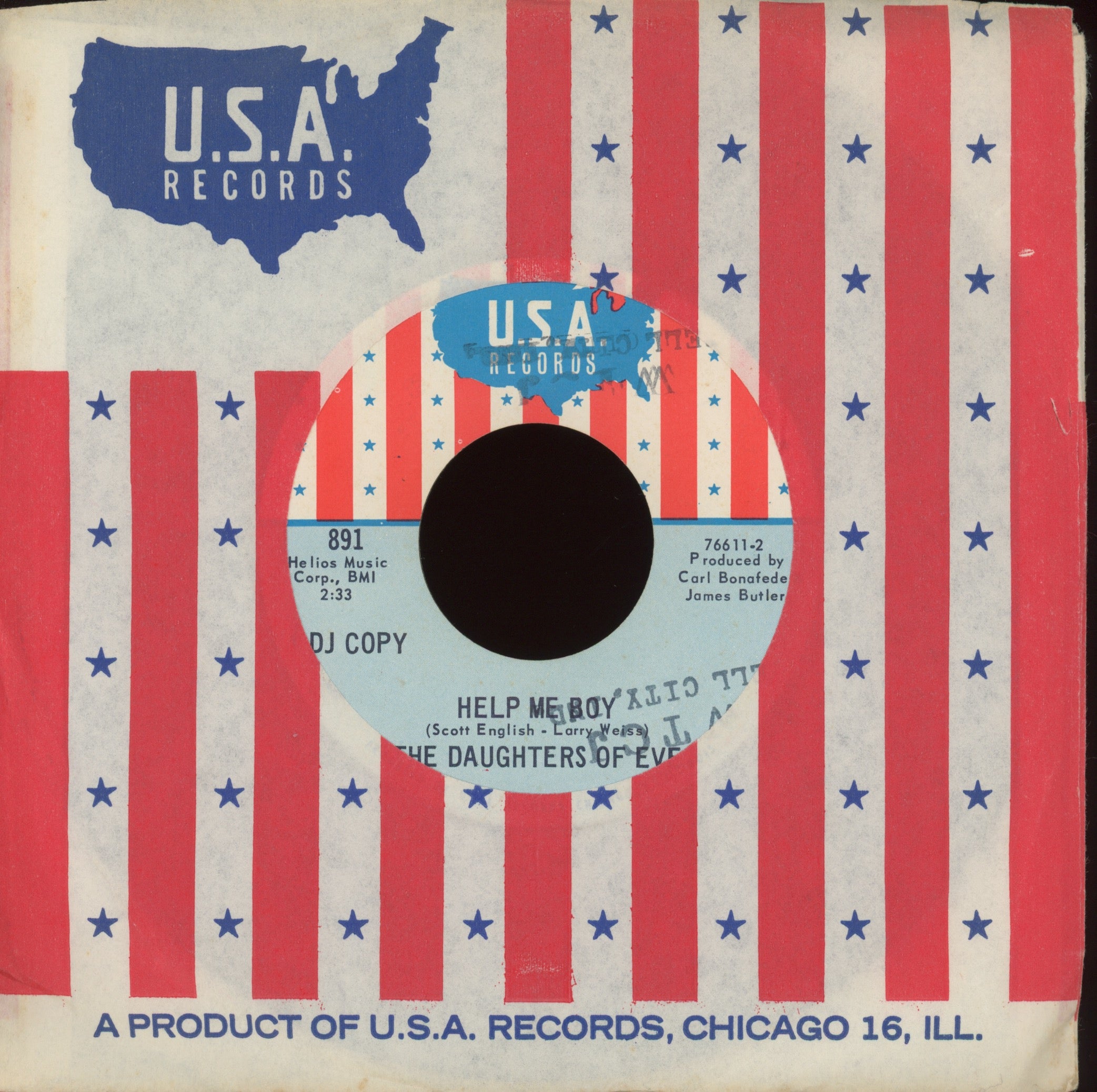 The Daughters Of Eve - Symphony Of Soul on U.S.A. Promo Northern Soul 45