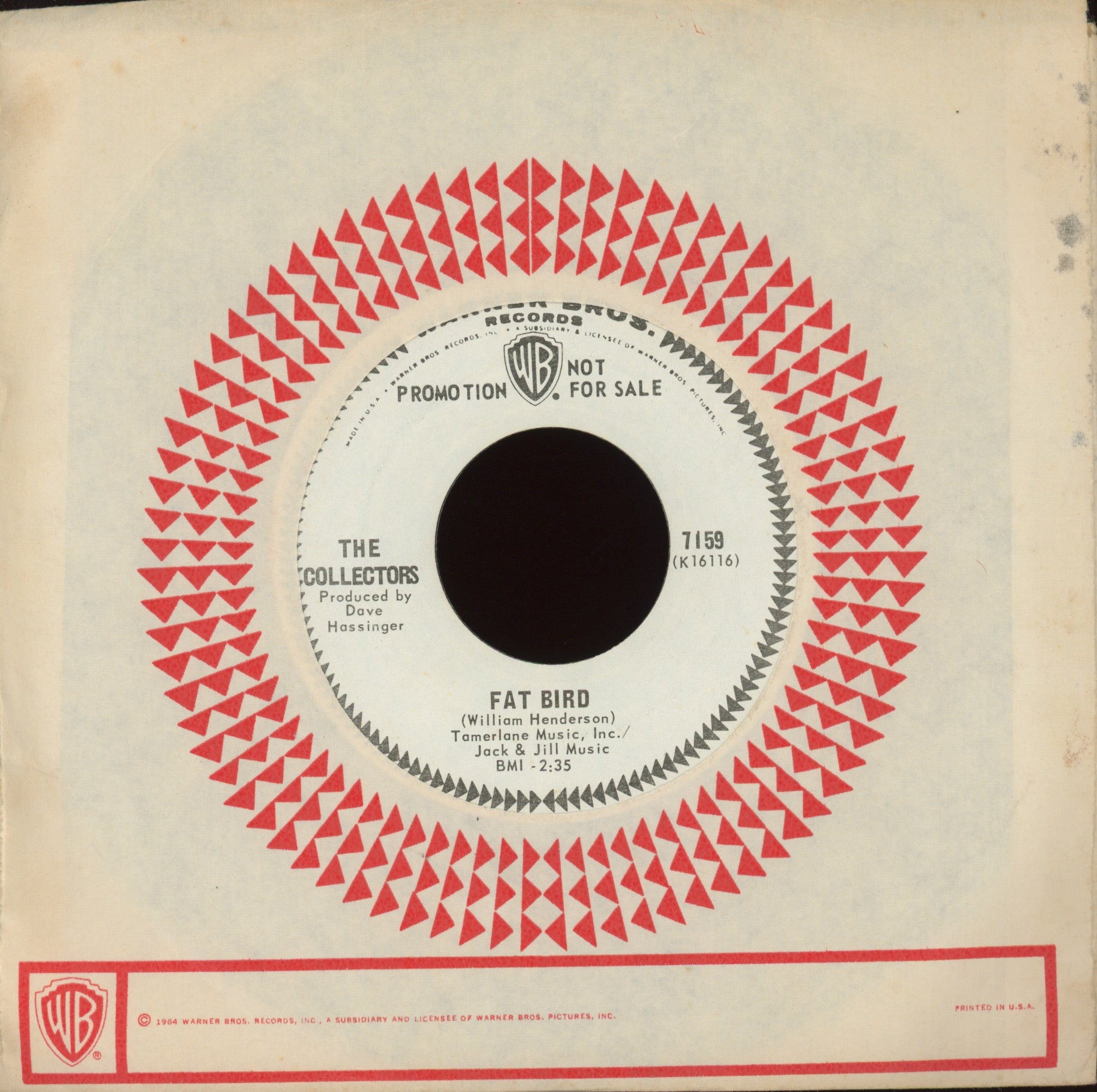 The Collectors - Make It Easy on WB Promo Garage 45