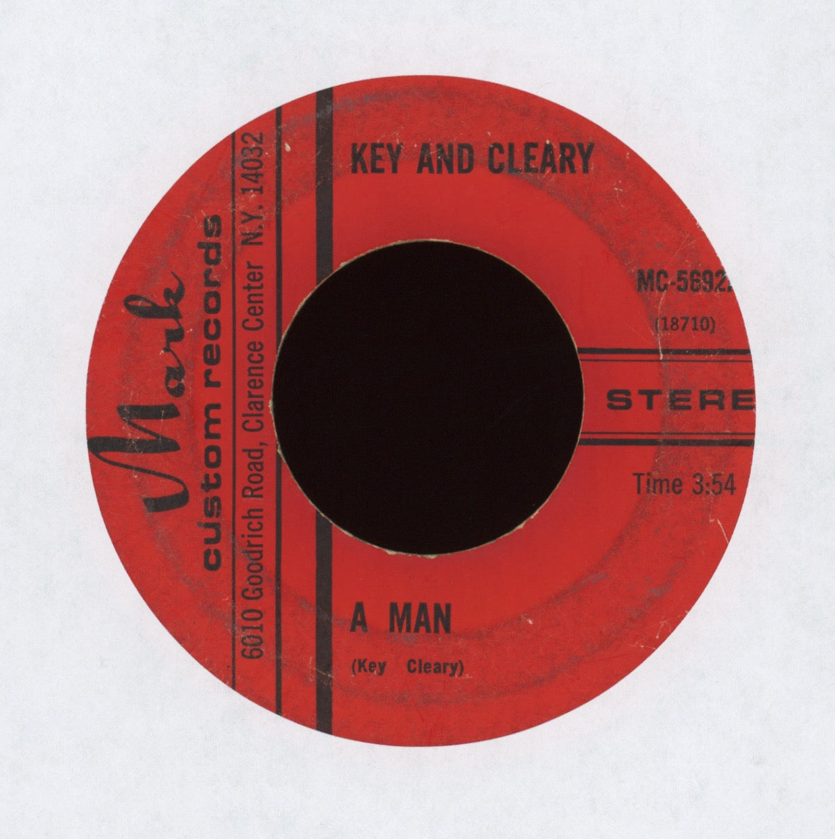 Key And Cleary - A Man on Mark Custom Funk 45