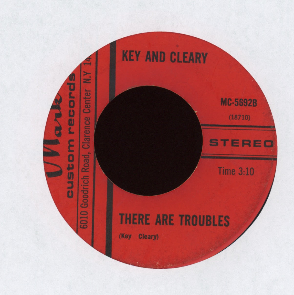 Key And Cleary - A Man on Mark Custom Funk 45