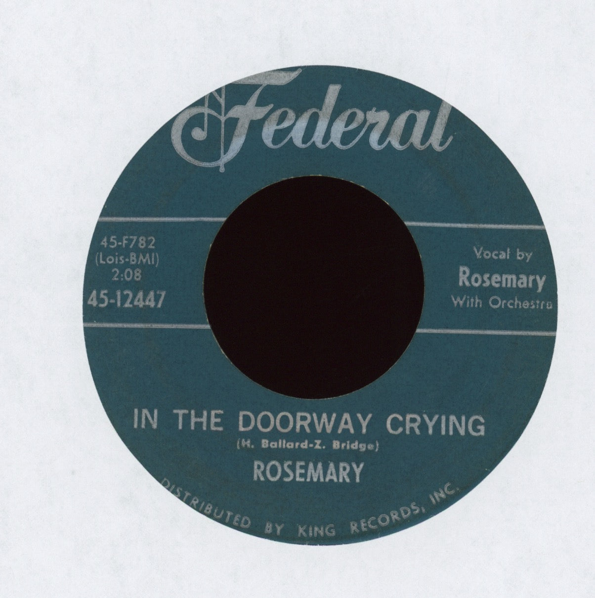 Rosemary - Not Much (Do You Baby) on Federal New Breed R&B 45