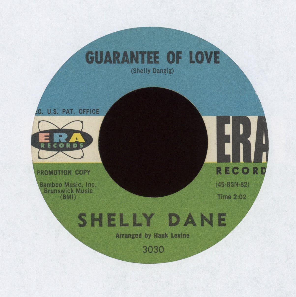 Shelly Dane - Guarantee Of Love on Era Promo Teen R&B Popcorn 45